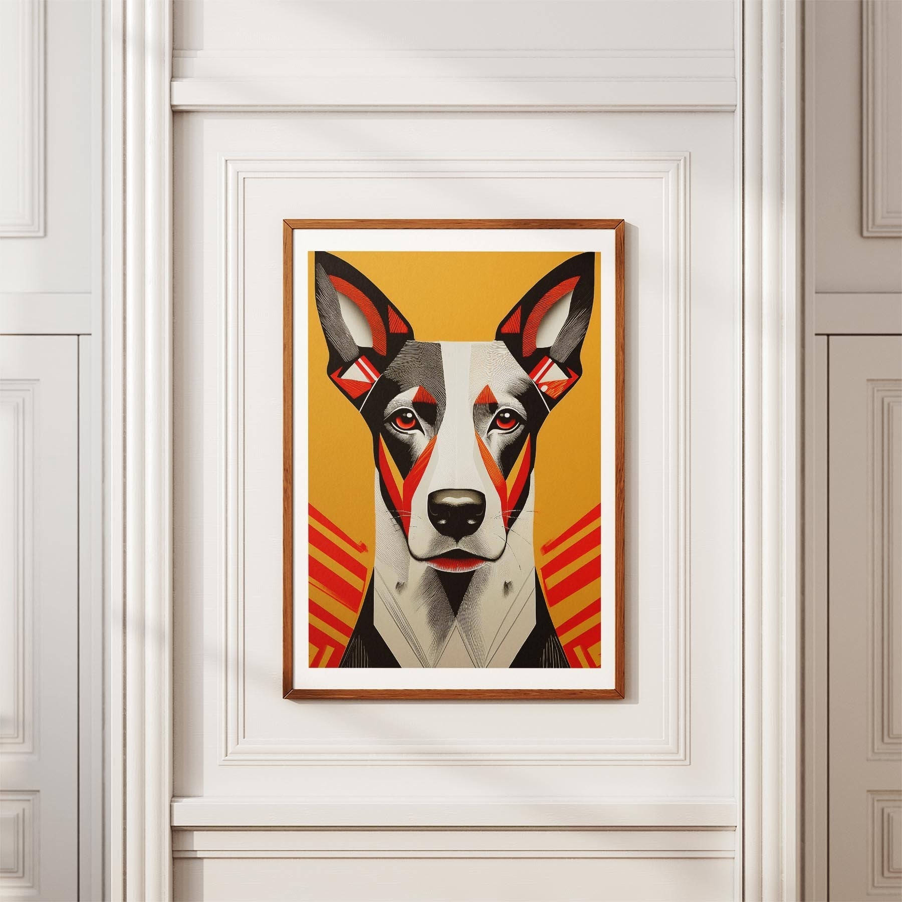 Cattle Dog Geometric Orange Series image 3