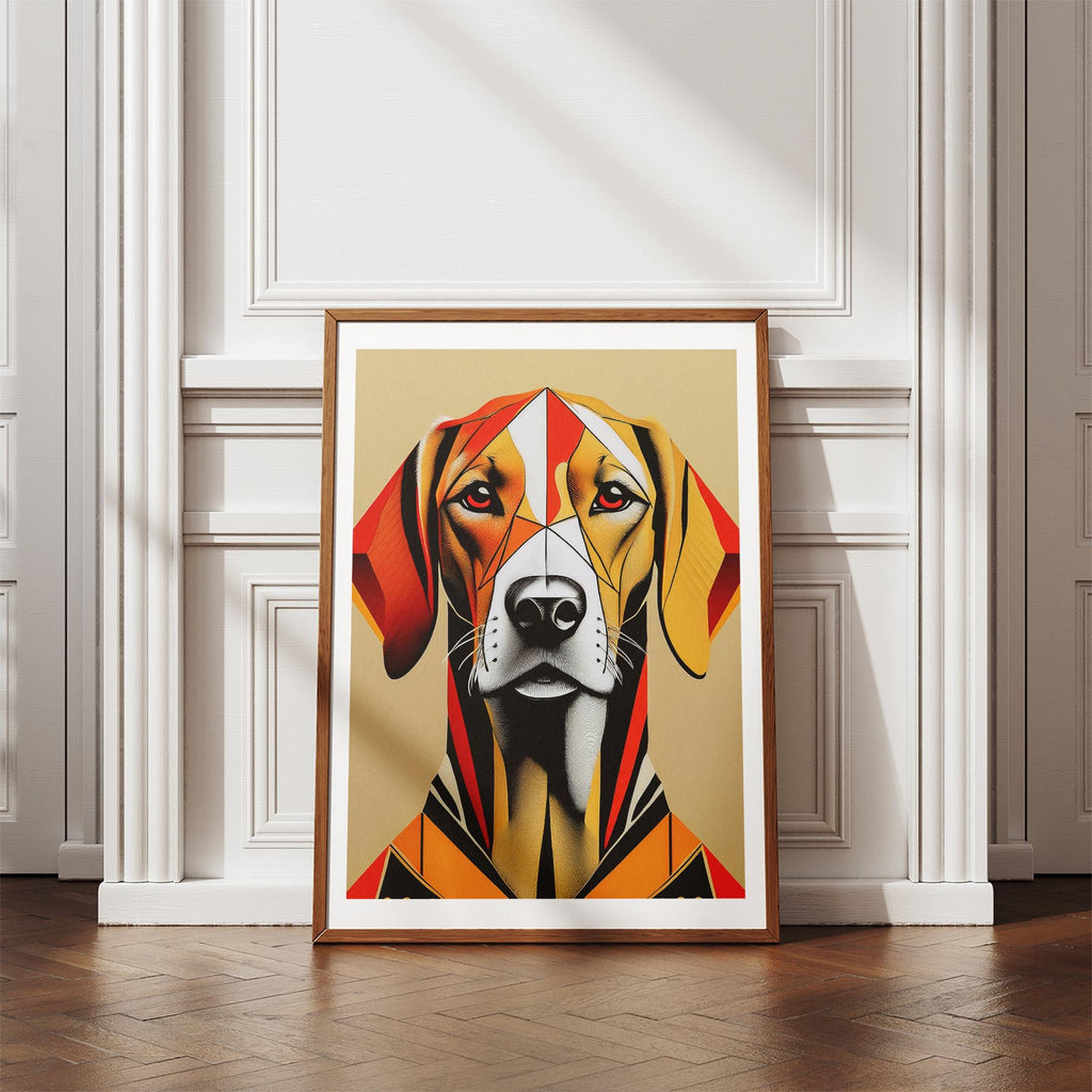 Hungarian Vizsla Geometric Orange Series image 4