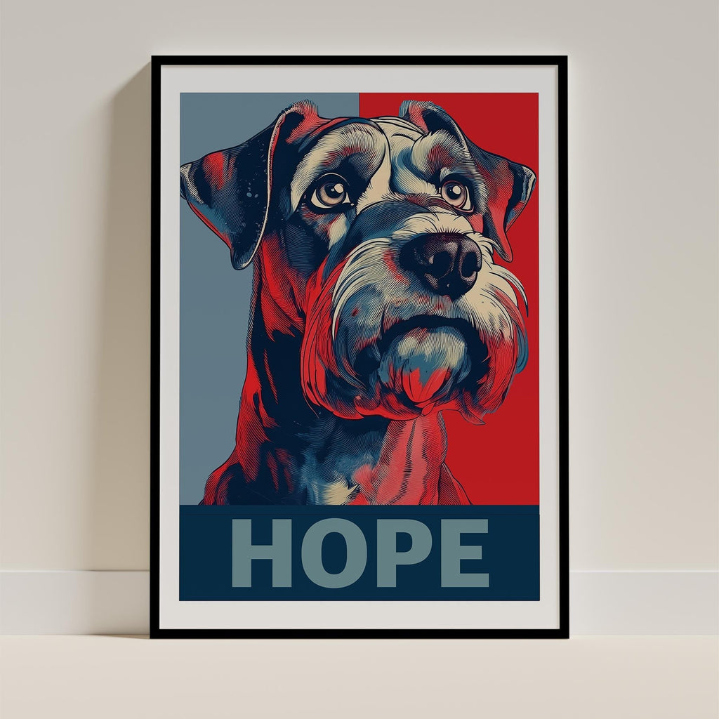 Schnauzer HOPE Series Inspired by the Obama Poster image 0