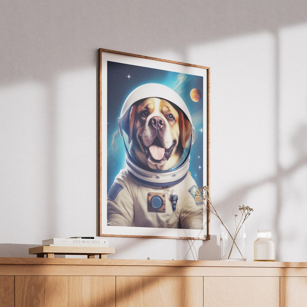 Saint Bernard Astronaut Dog Series image 5