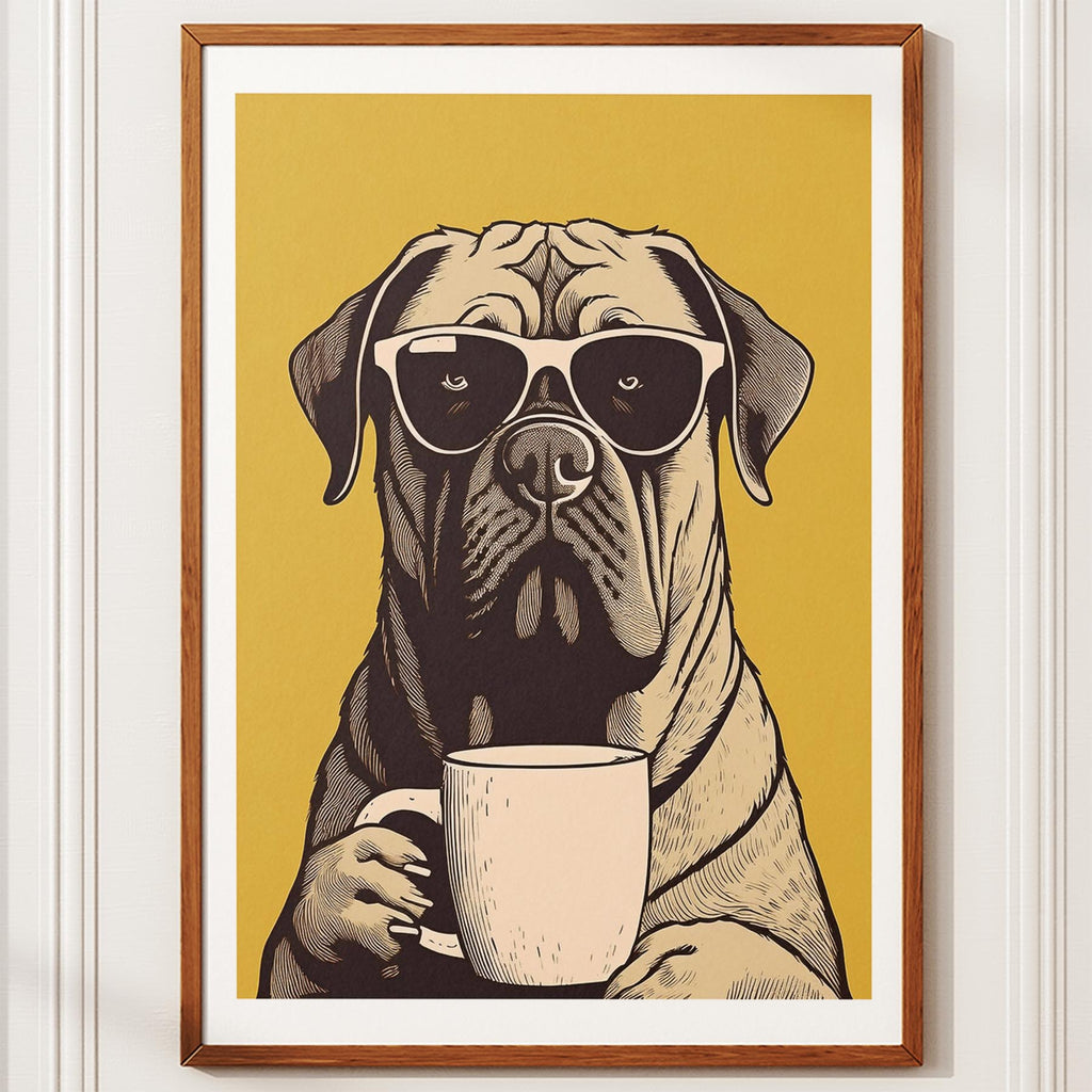 Bullmastiff Chillin Coffee Dog image 10