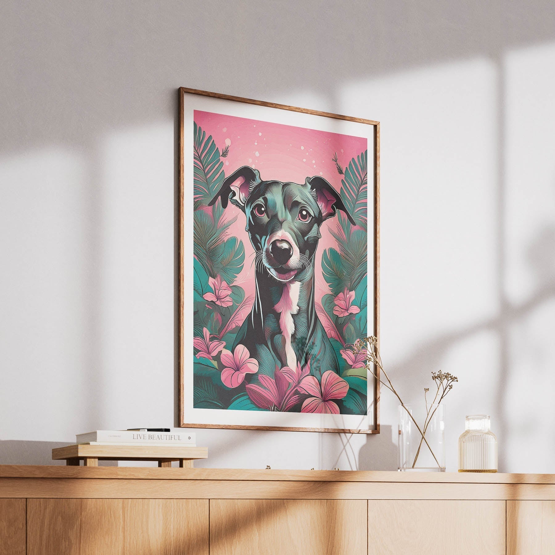 Italian Greyhound Flowery Dog image 6