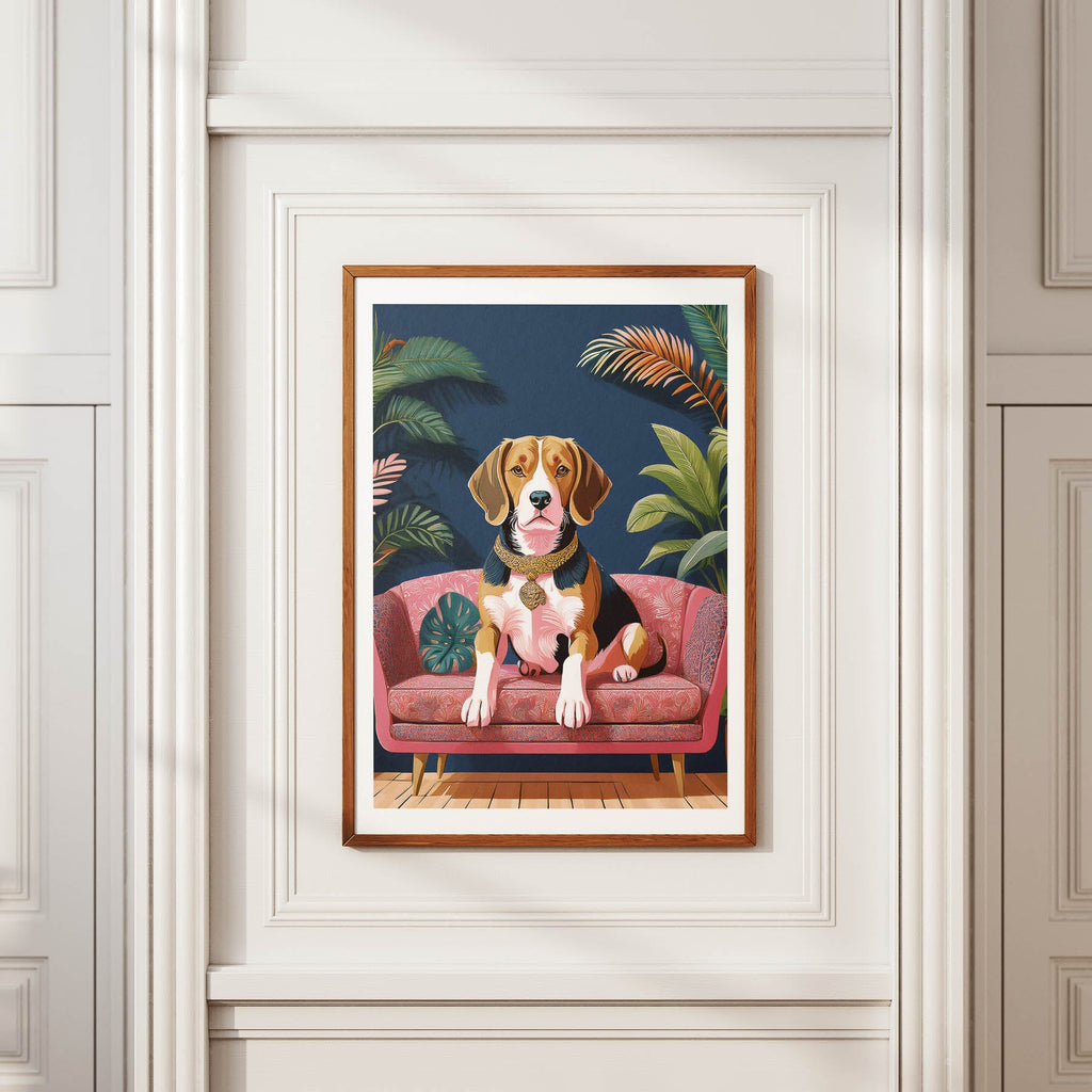 Beagle Just Lounging Around image 2