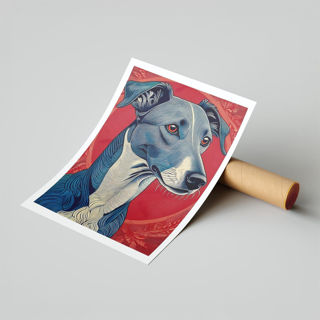 Greyhound Hokusai Japanese Inspired Dog Series 1 image 6