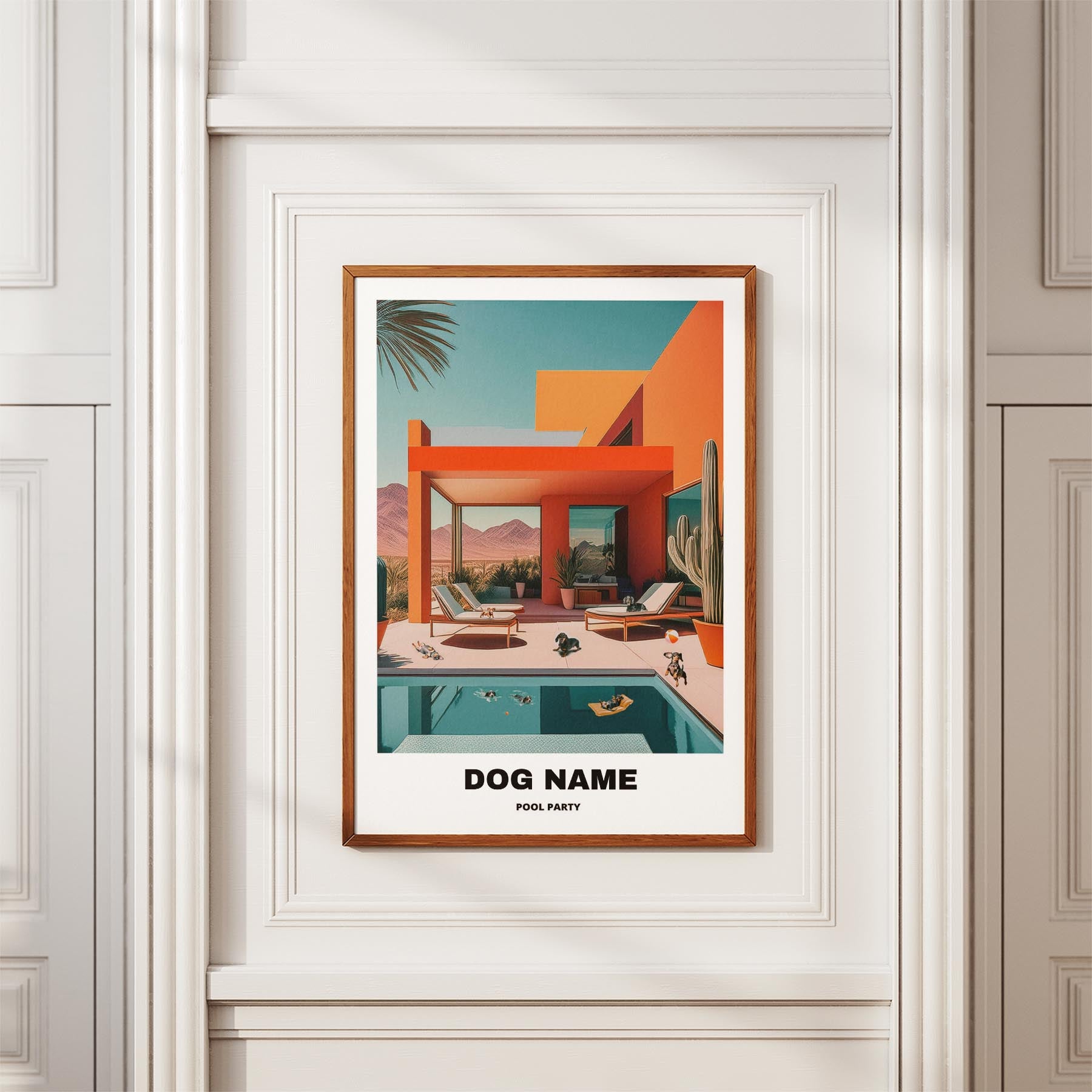 Dachshund Custom Pool Party WITH TEXT image 3