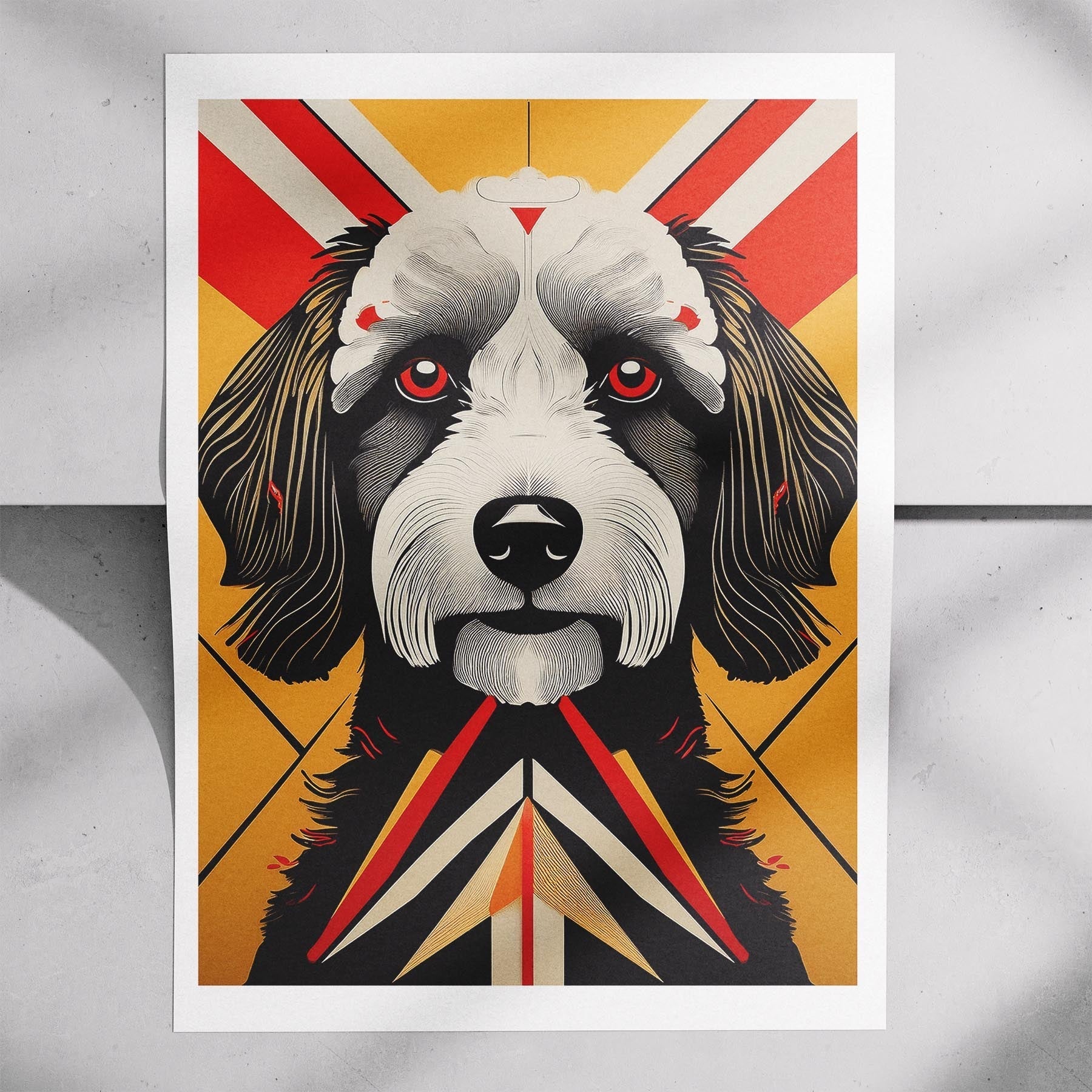 Groodle Geometric Orange Series image 7