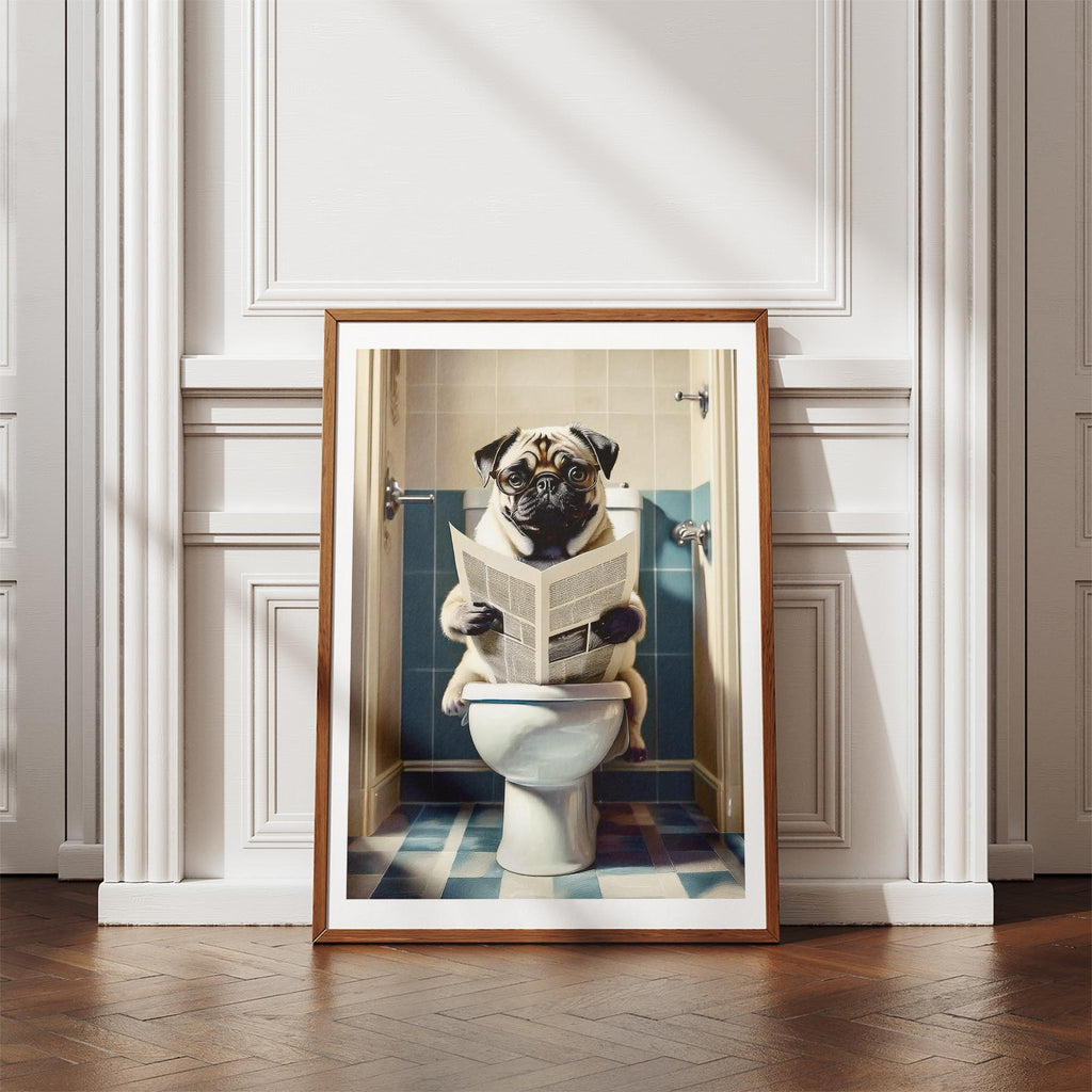 Pug Toilet Humour Dog Series 1 image 4