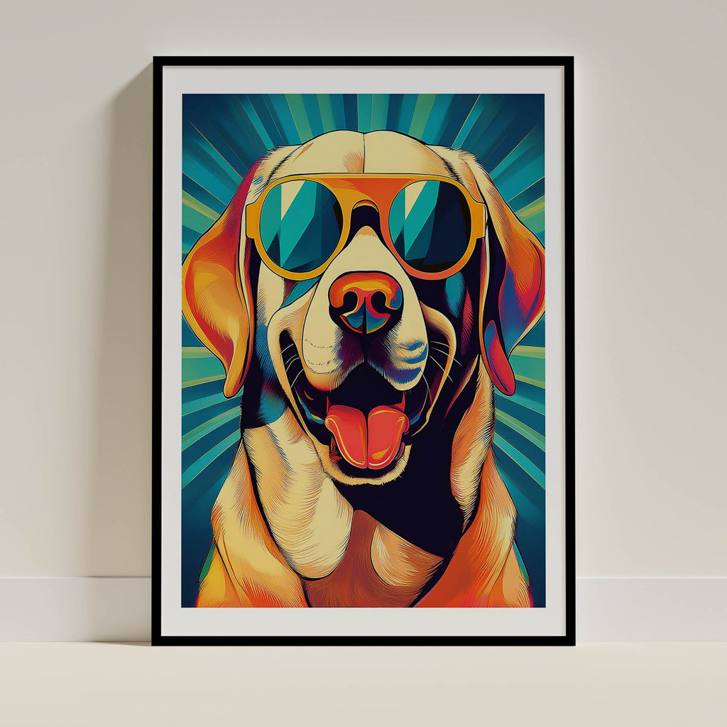 Labrador In Colourful Sunnies 1 image 0