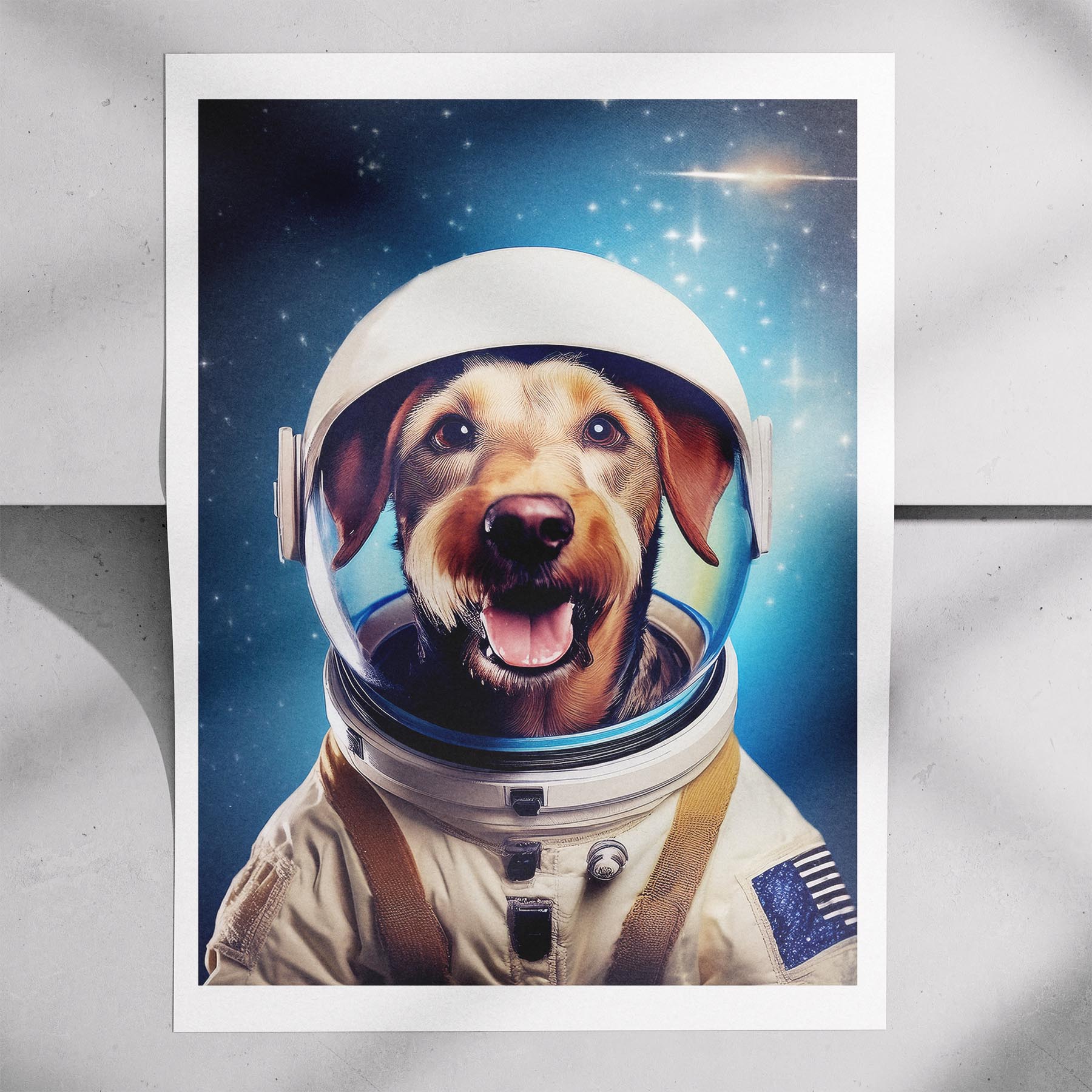 Airedale Astronaut Dog Series image 7