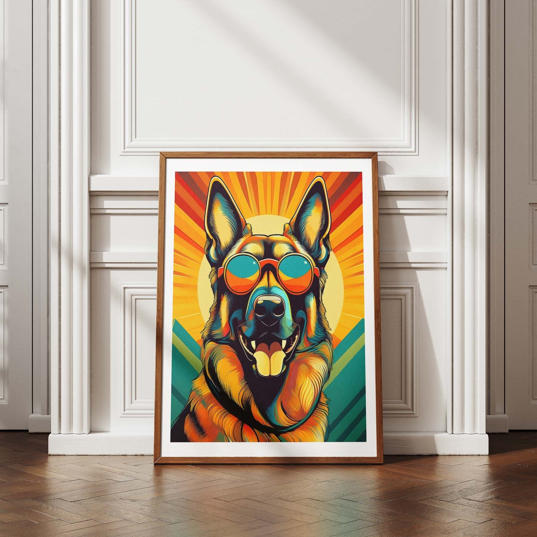 German Shepherd Dog In Colourful Sunnies 10 image 4