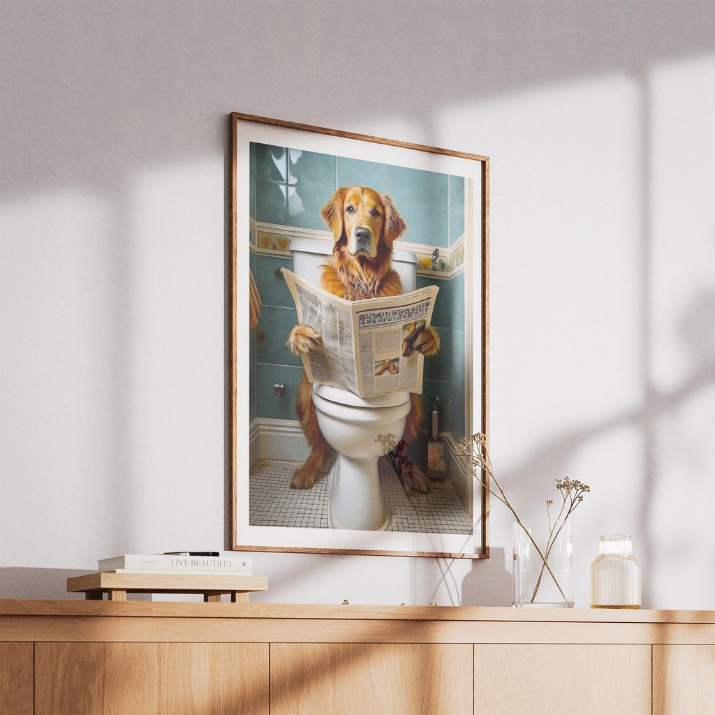 Golden Retriever Toilet Humour Dog Series 3 image 5