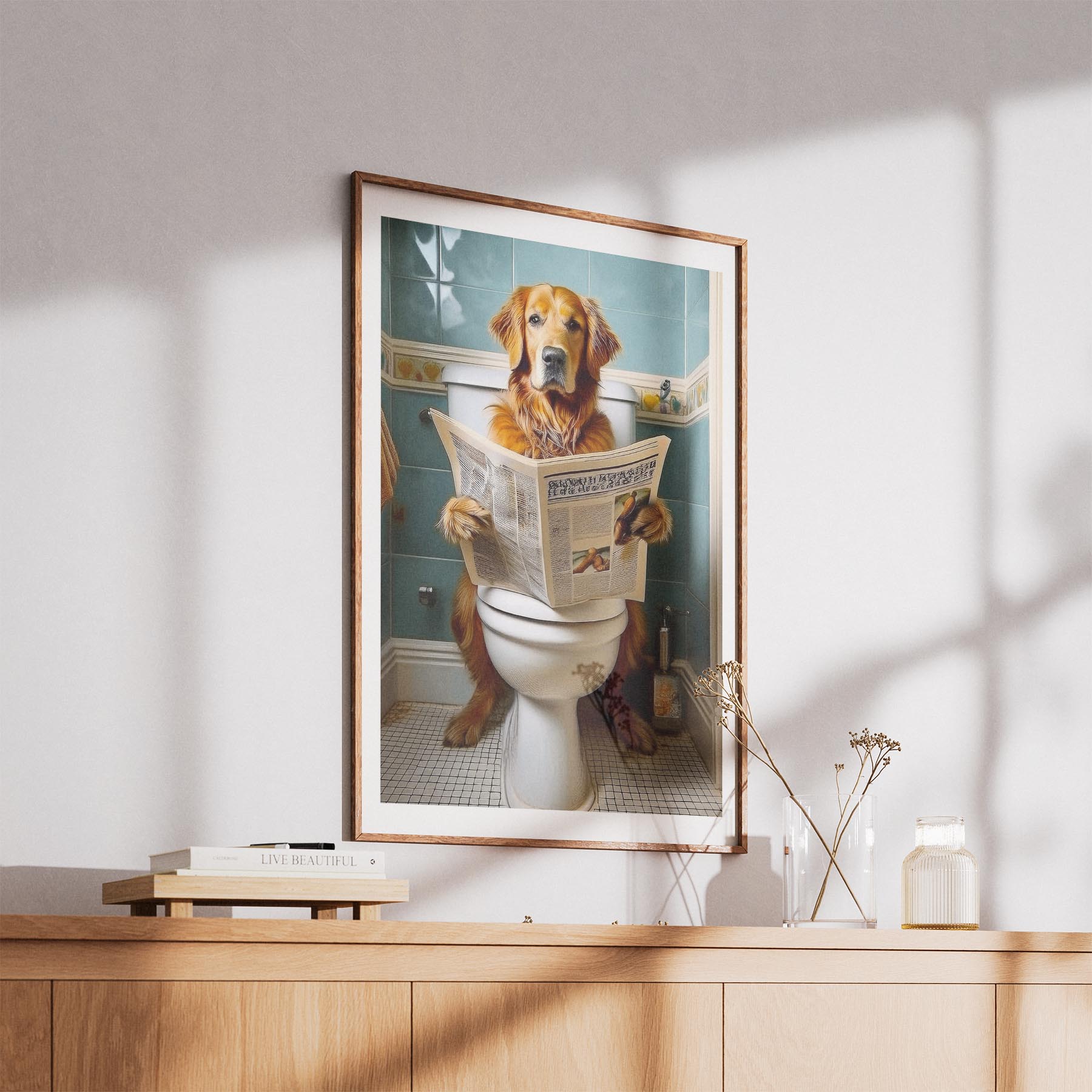 Golden Retriever Toilet Humour Dog Series 3 image 5