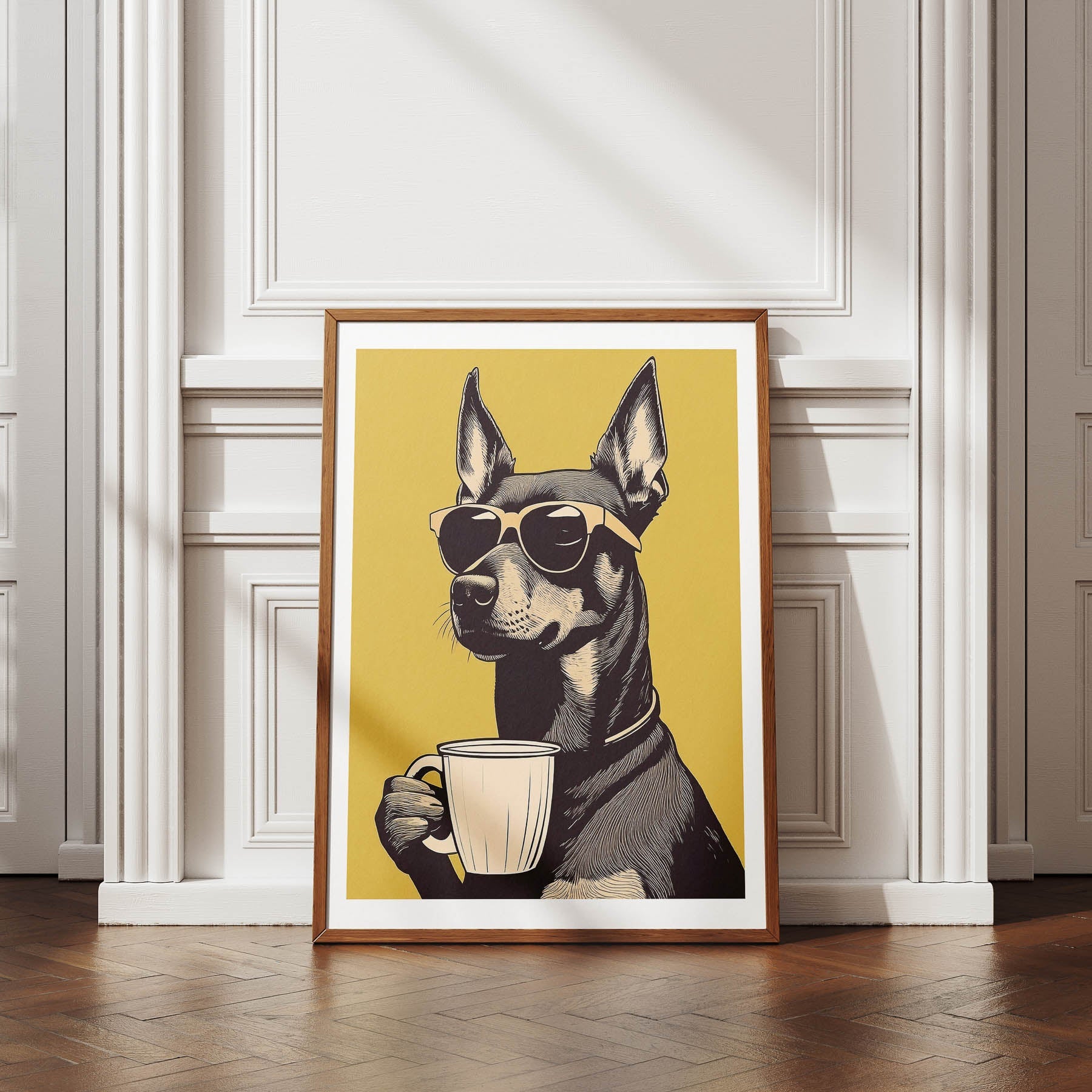 Pinscher Chillin Coffee Dog image 4