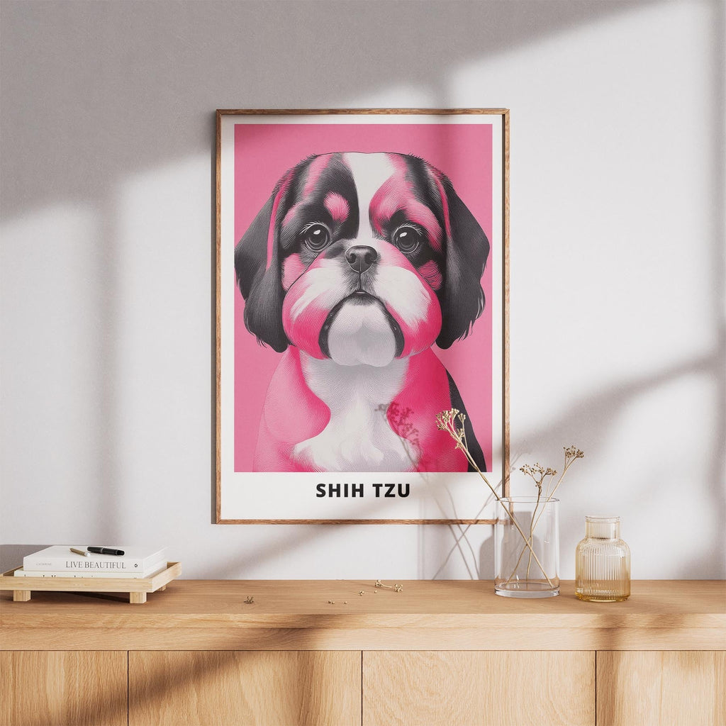 Shih Tzu Pink and Black Dog Series 2 image 8