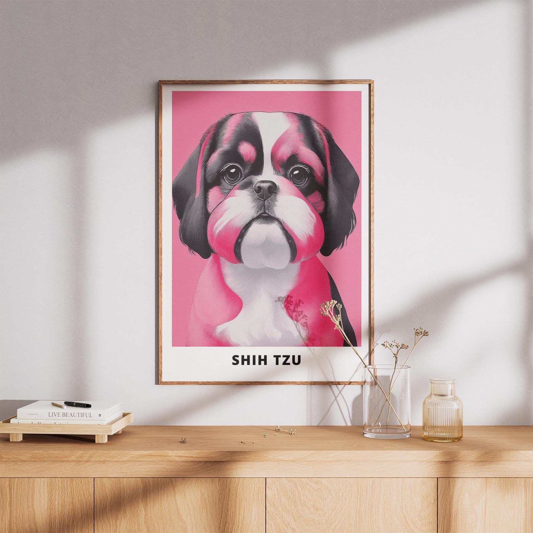 Shih Tzu Pink and Black Dog Series 2 image 8