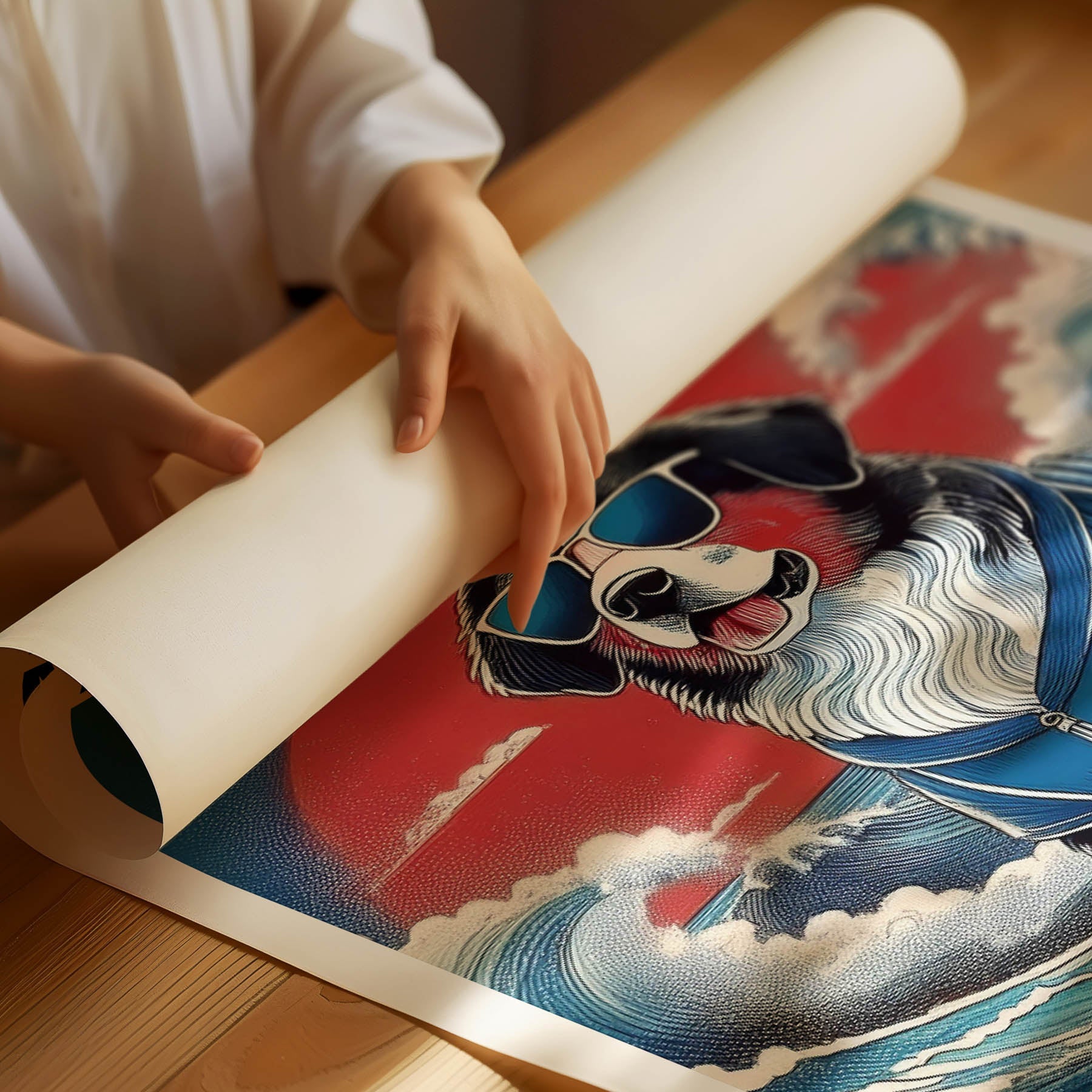 Bernese Mountain Dog Hokosai Surfer Dogs 1 image 3