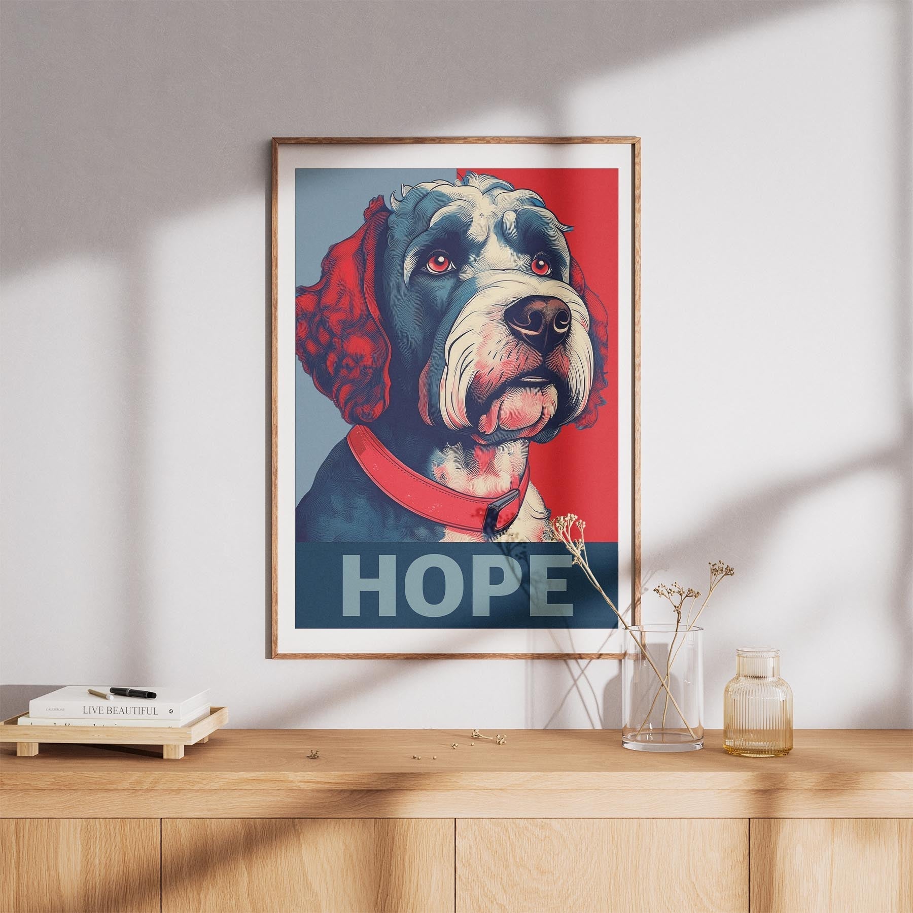Spanish Water Dog HOPE Series Inspired by the Obama Poster image 8
