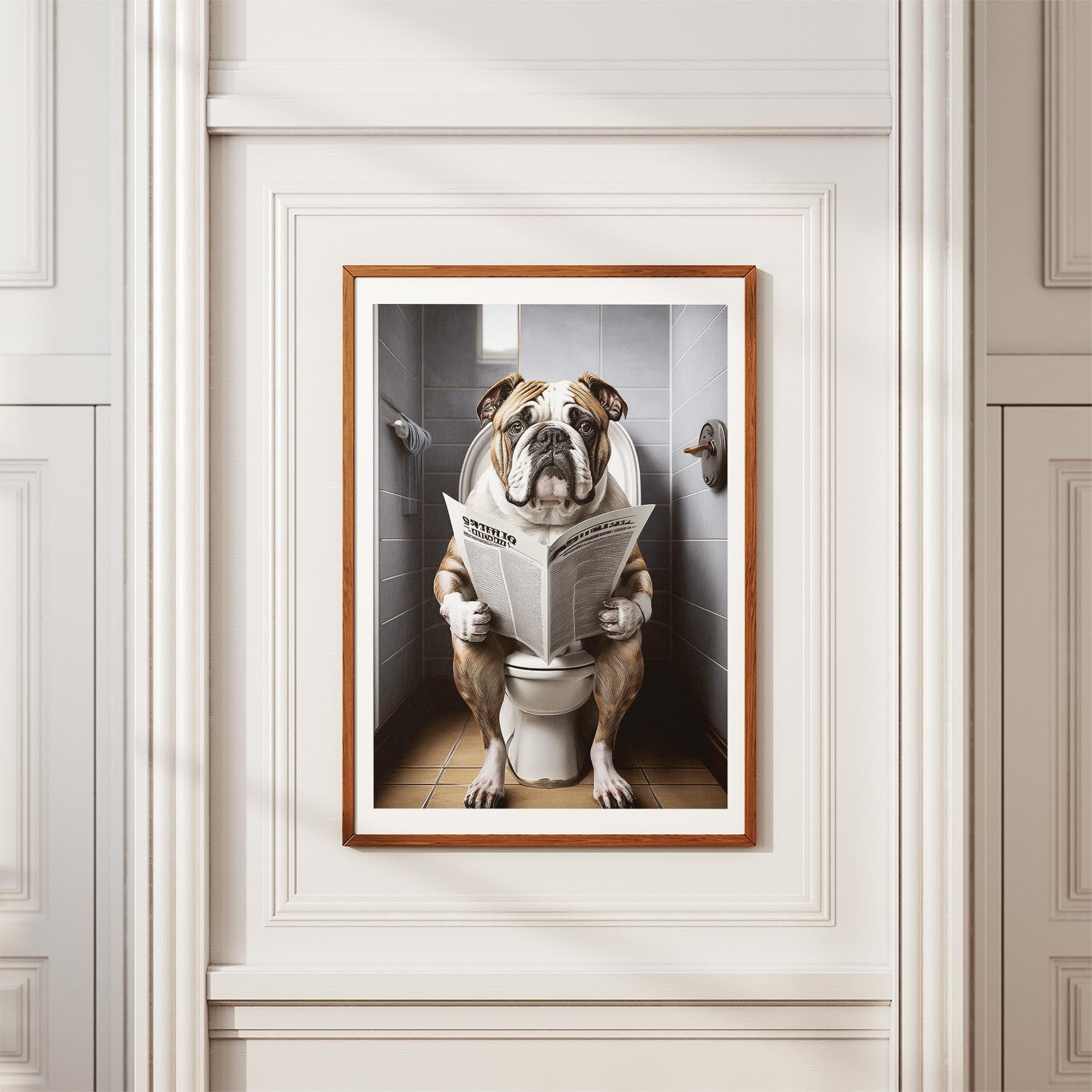 Bulldog Toilet Humour Dog Series 8 image 3