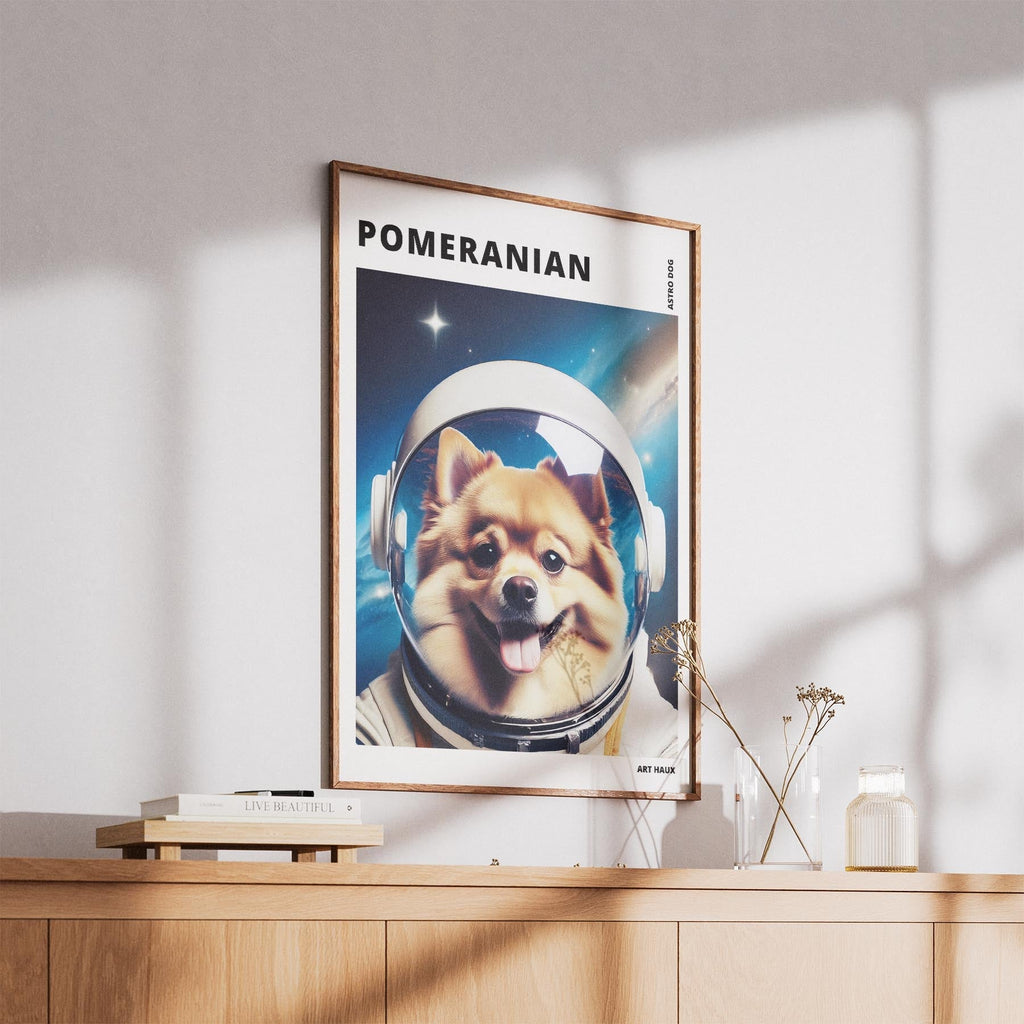 Pomeranian Astronaut Dog Series with Text Astro Dog image 5