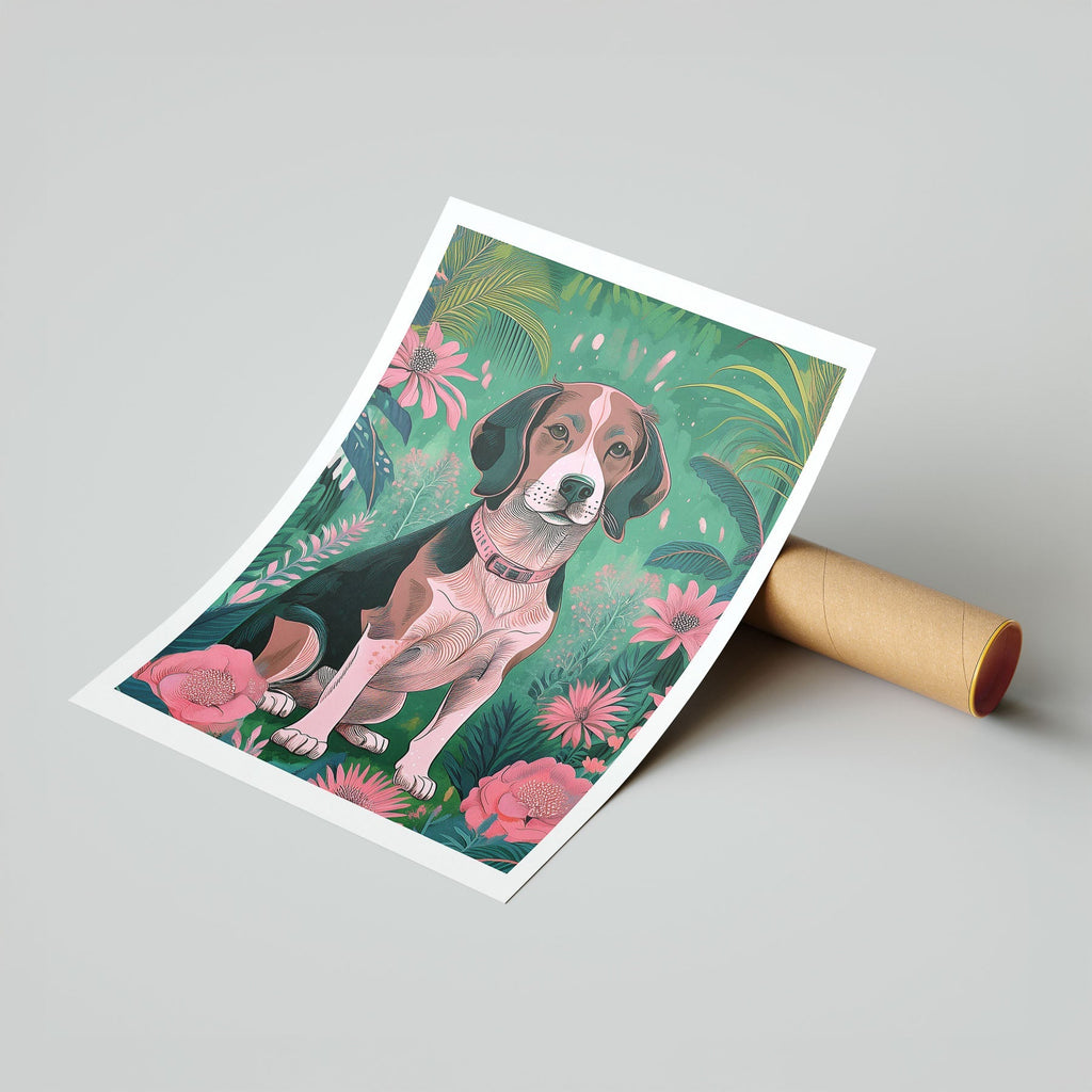 Basset Hound Flowery Dog image 16