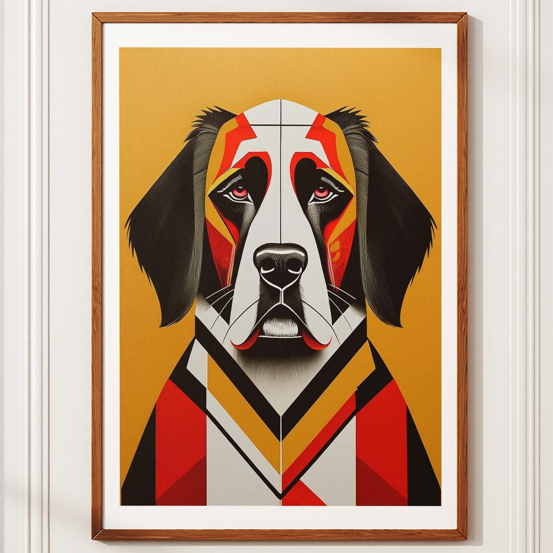 Saint Bernard Geometric Orange Series image 10