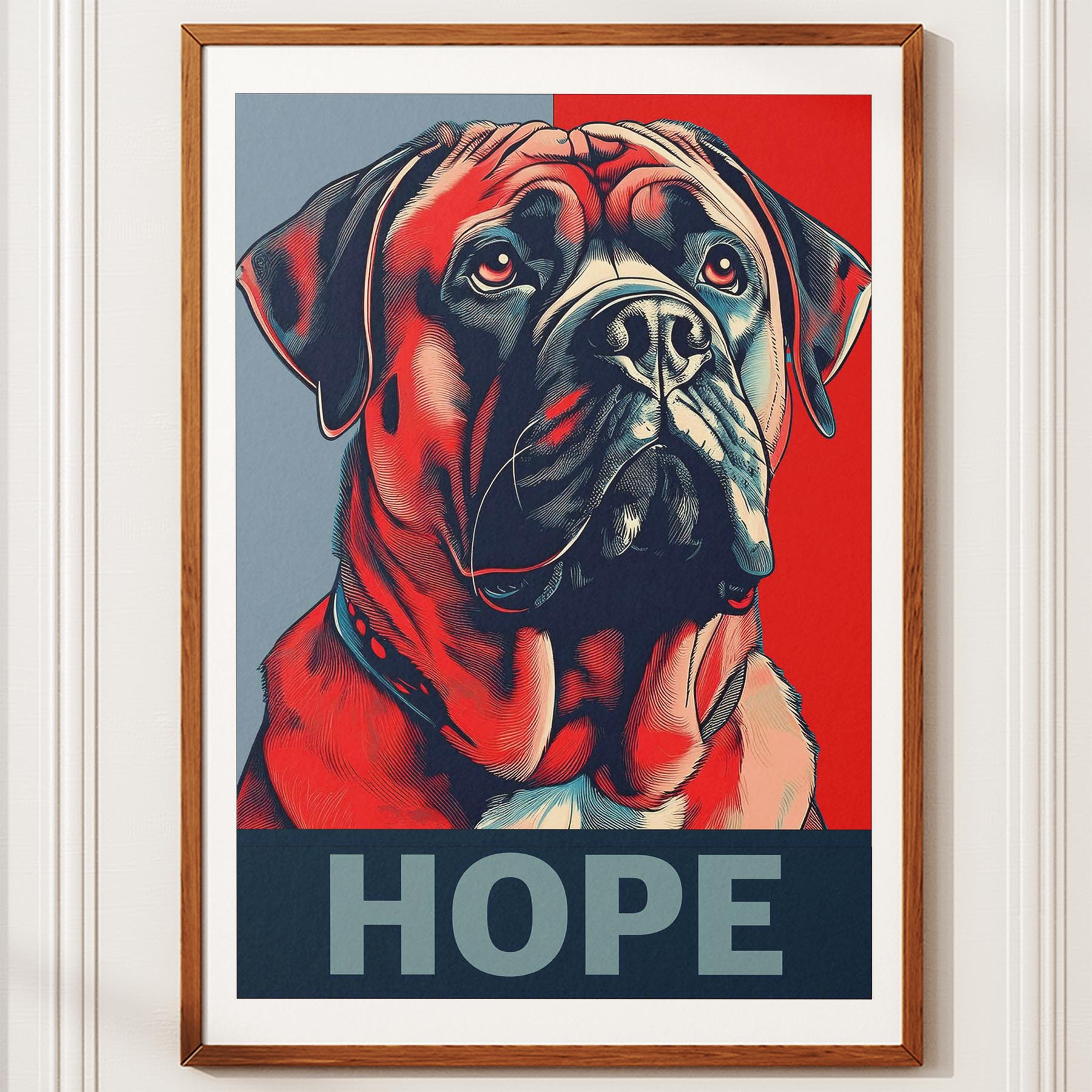 Bullmastiff HOPE Series Inspired by the Obama Poster image 10
