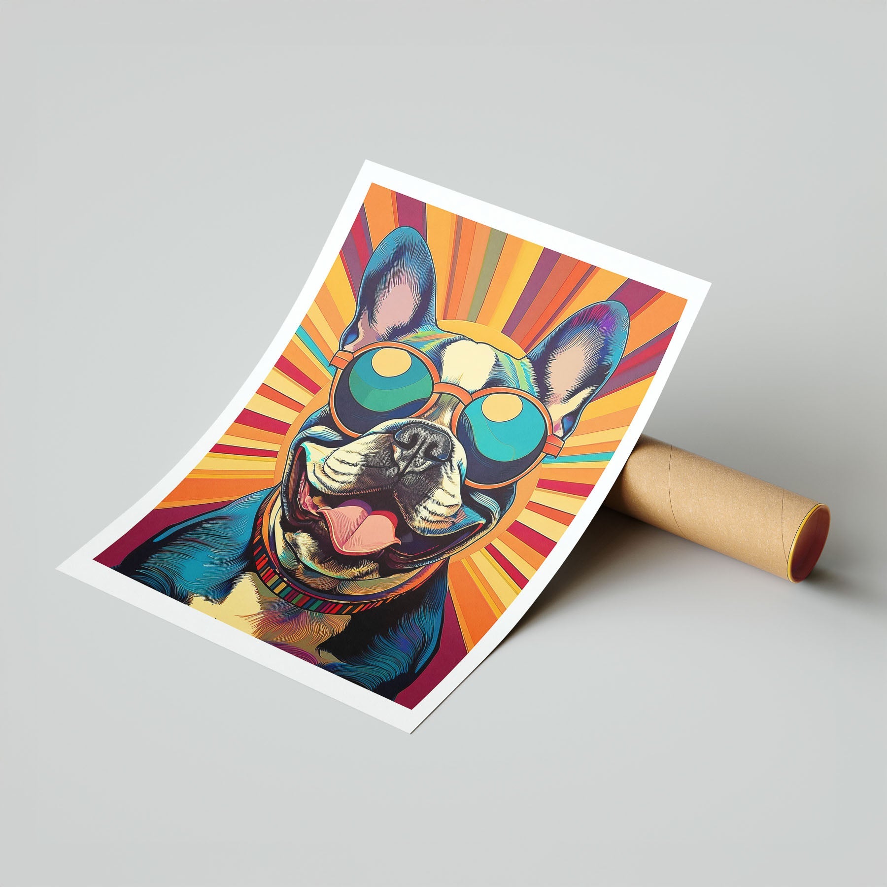 French Bull Dog In Colourful Sunnies 8 image 7