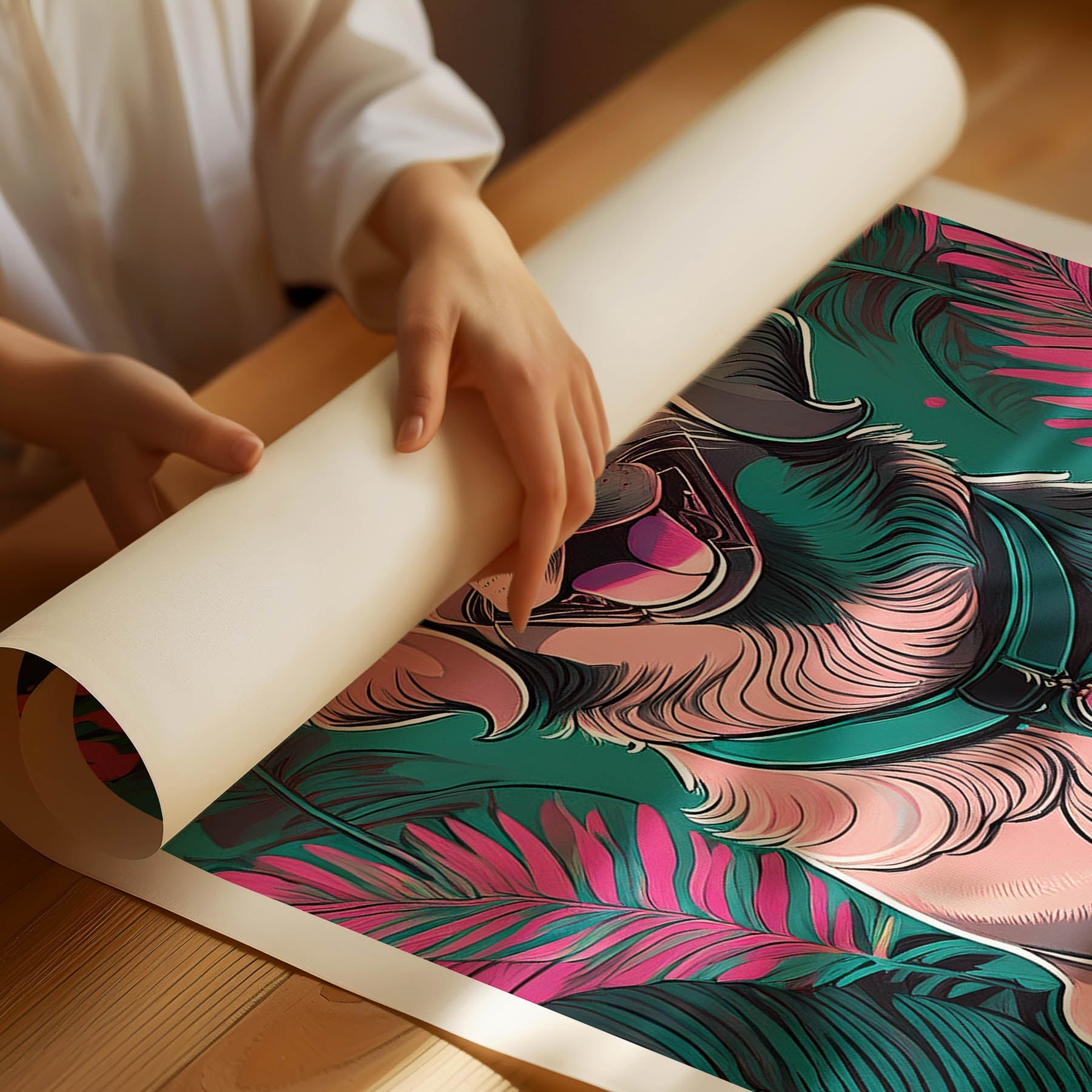 Golden Retriever Flowery Dog image 1