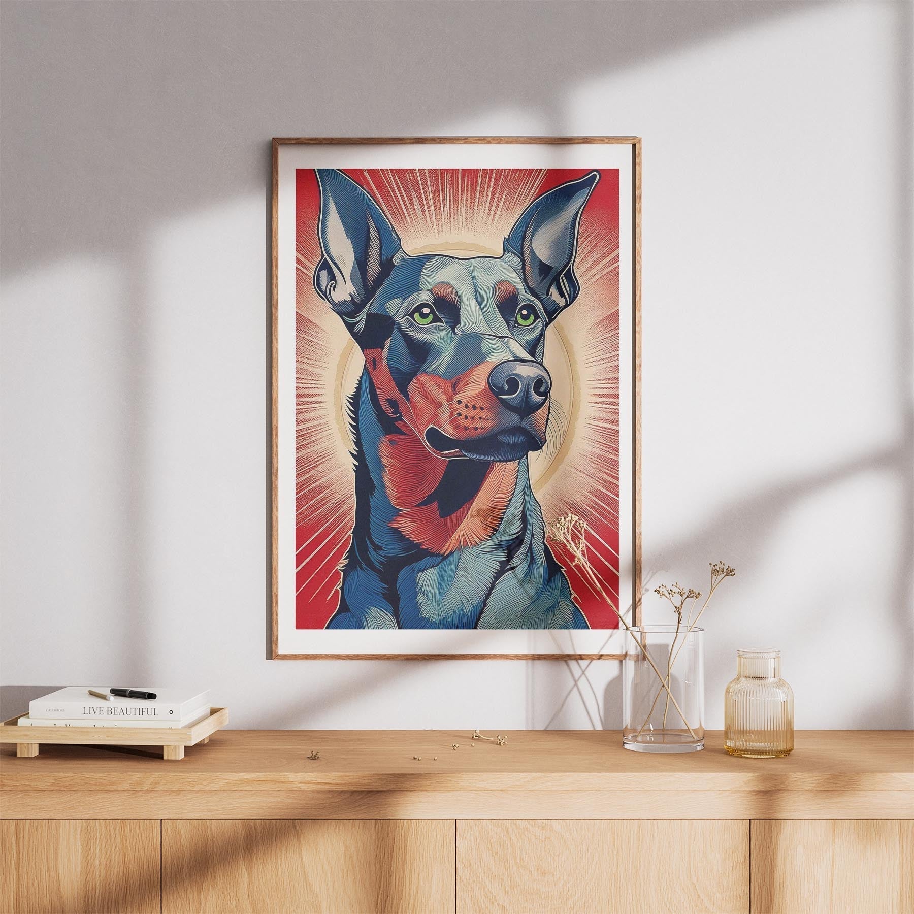 Doberman Hokusai Japanese Inspired Dog Series 1 image 8