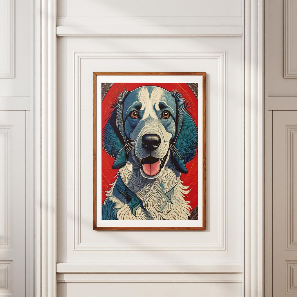 English Setter Hokusai Japanese Inspired Dog Series 2 image 3