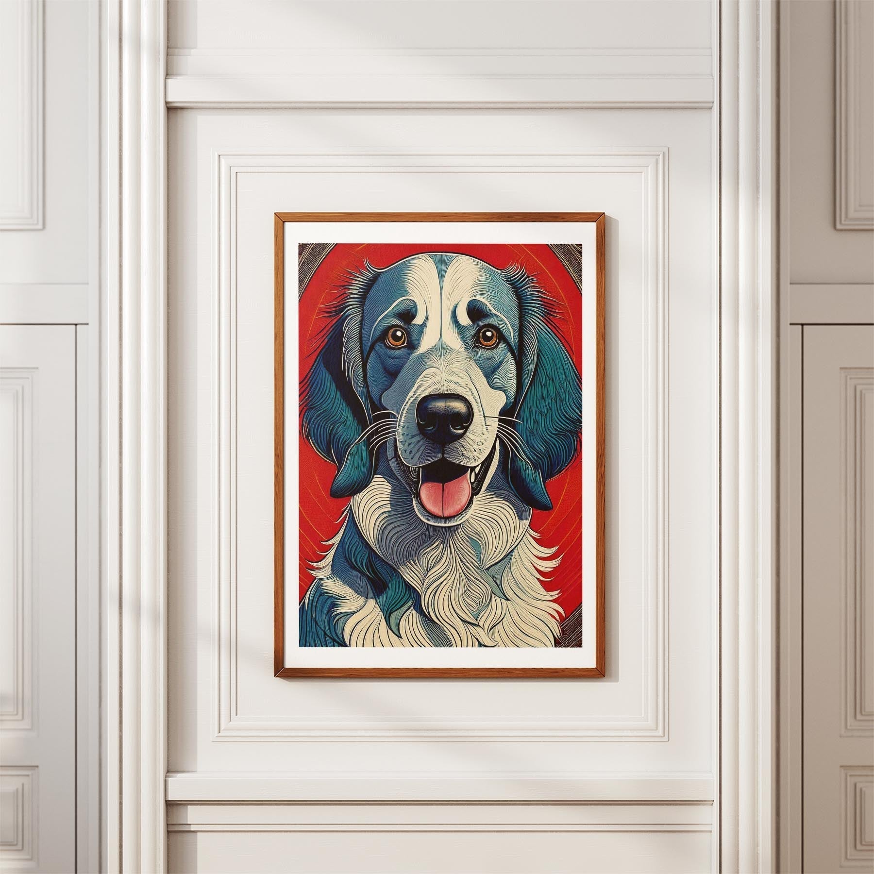English Setter Hokusai Japanese Inspired Dog Series 2 image 3