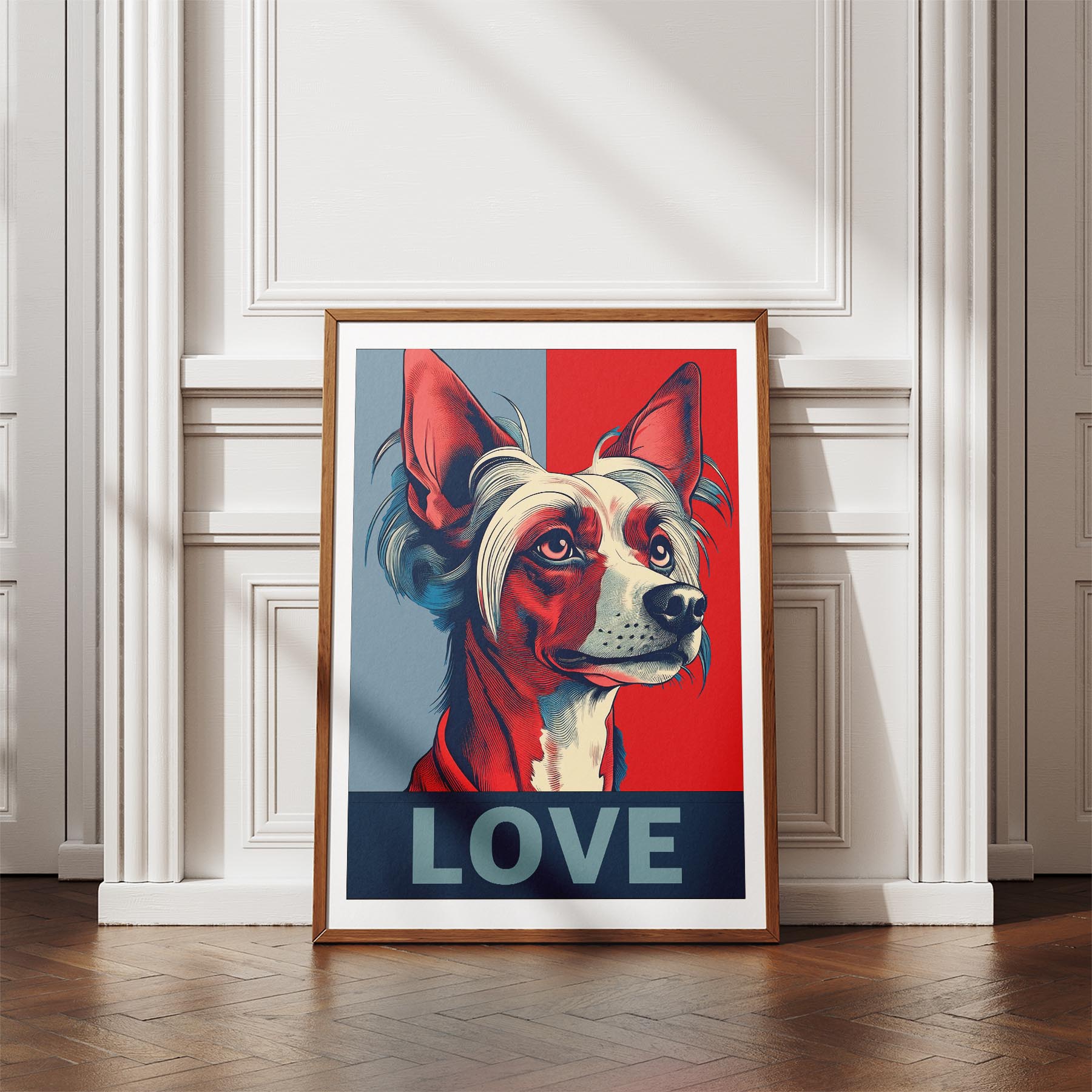 Chinese Crested LOVE Series Inspired by the Obama Poster image 4