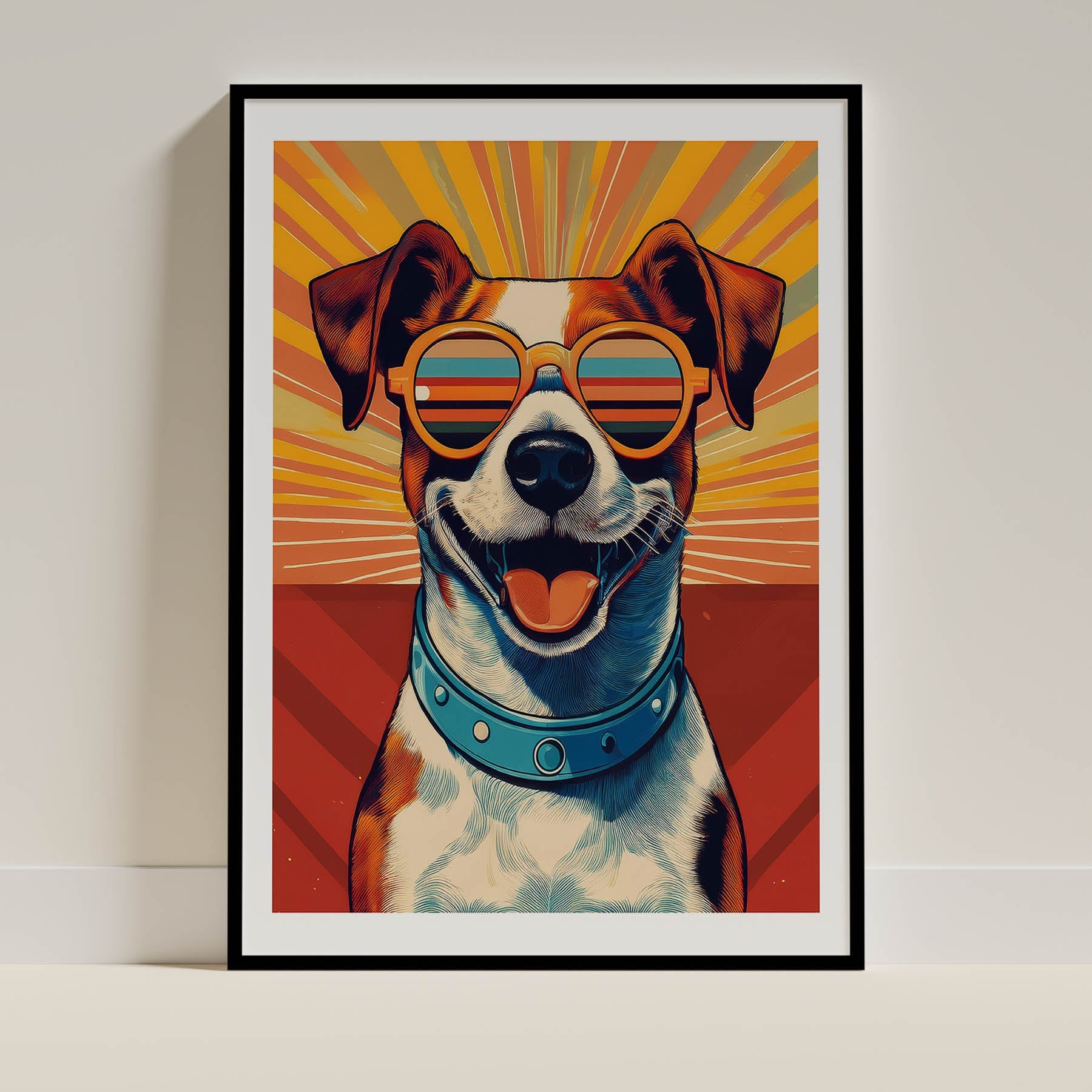 Jack Russell Terrier In Colourful Sunnies 1 image 0