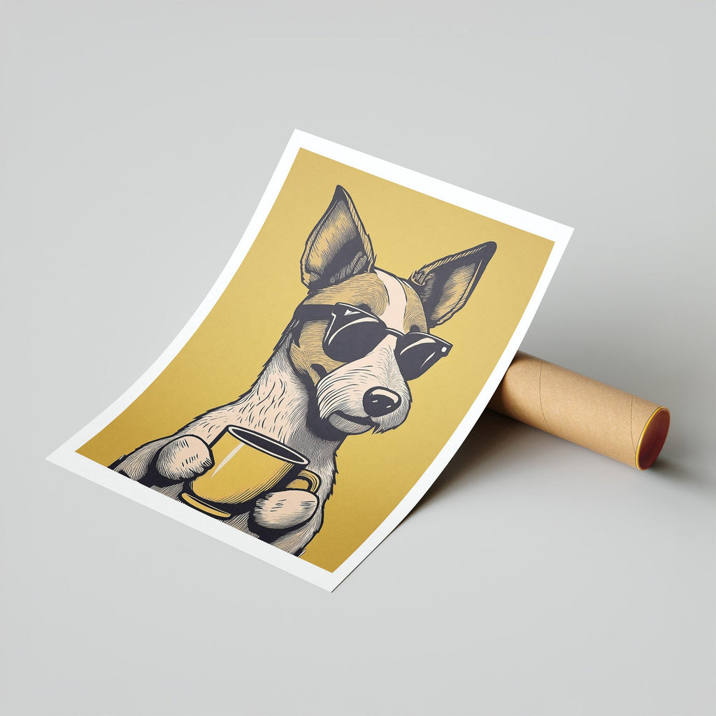 Fox Terrier Chillin Coffee Dog image 7