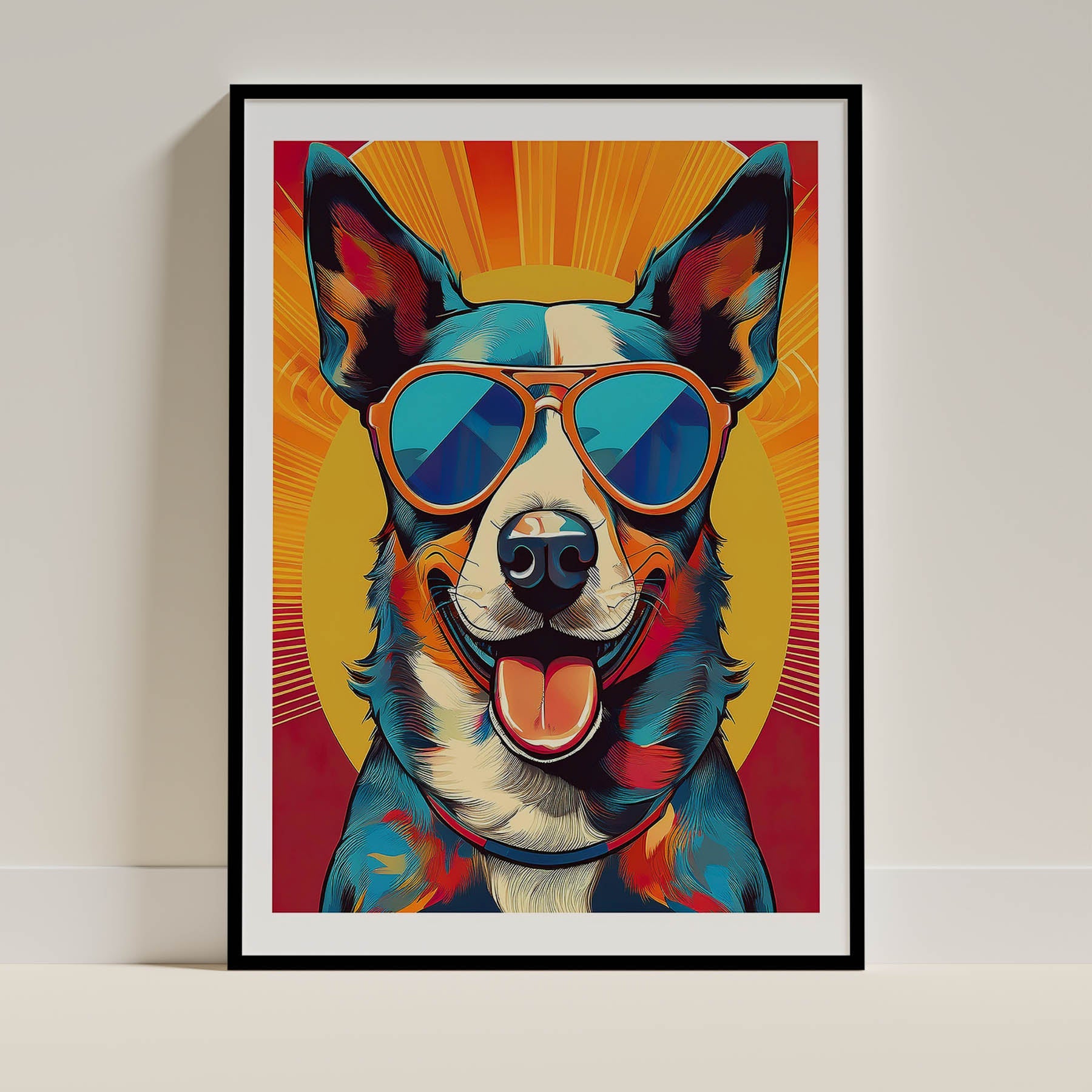 Cattle Dog In Colourful Sunnies 5 image 0