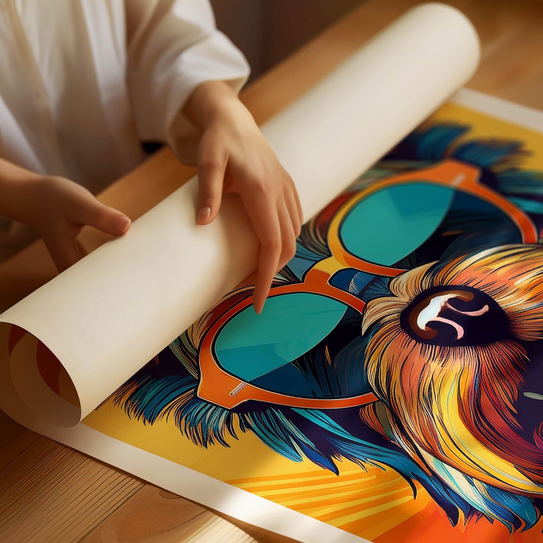 Yorkshire Terrier In Colourful Sunnies 1 image 3