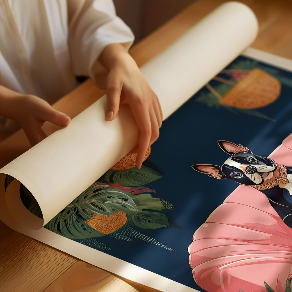 Boston Terrier Just Lounging Around 1 image 3