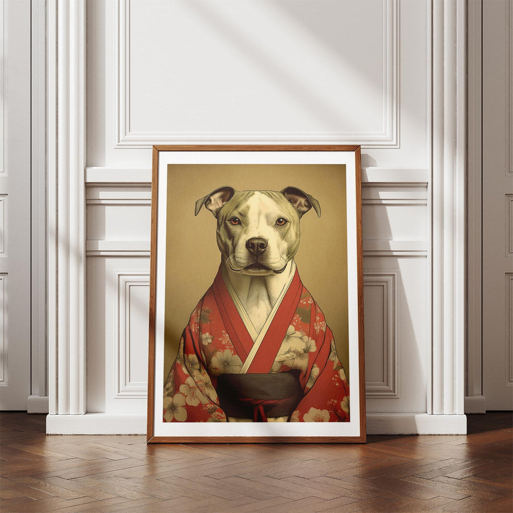 Staffordshire Bull Terrier Japanse Kimono Dog Series image 4