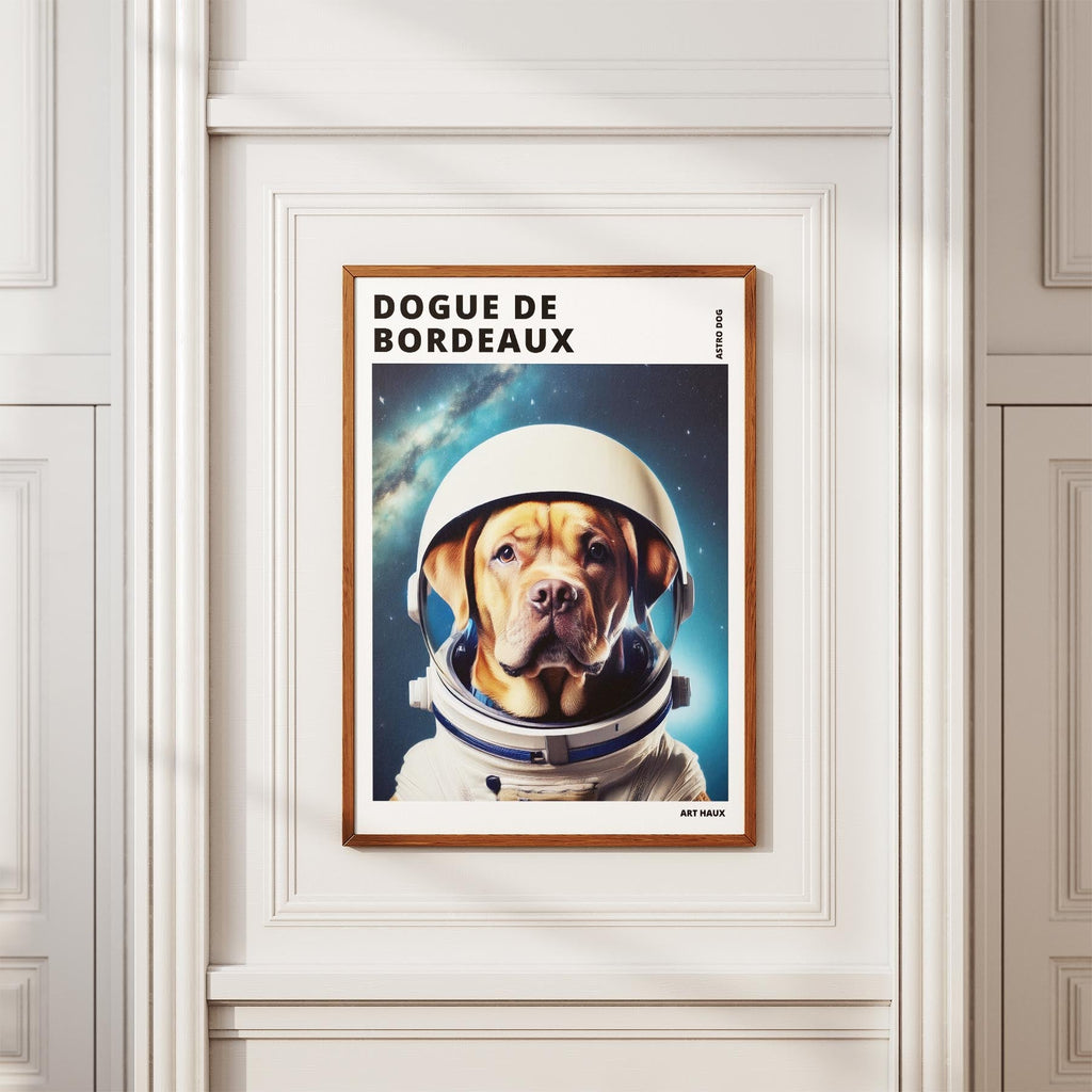 Dogue de Bordeaux Astronaut Dog Series with Text Astro Dog image 3