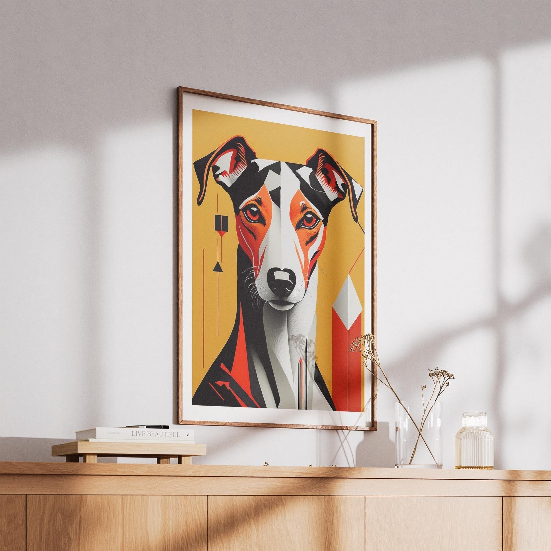 Greyhound Geometric Orange Series image 5