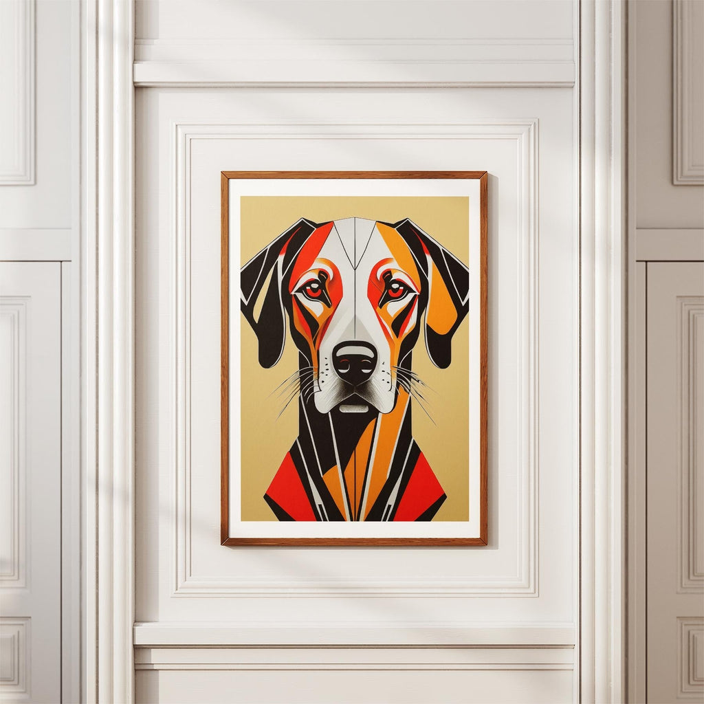 Rhoedesian Ridgeback Geometric Orange Series image 3