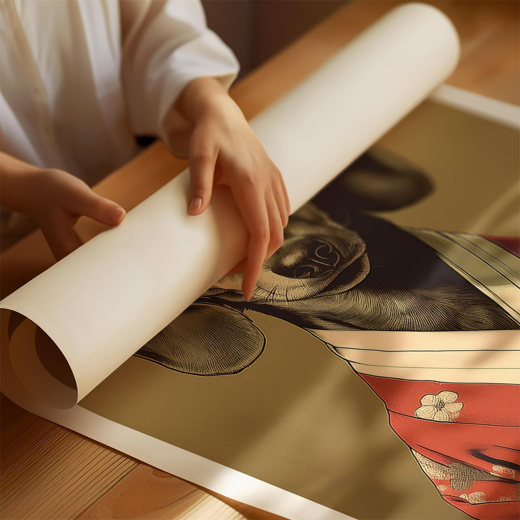 Dachshund Japanse Kimono Dog Series image 1