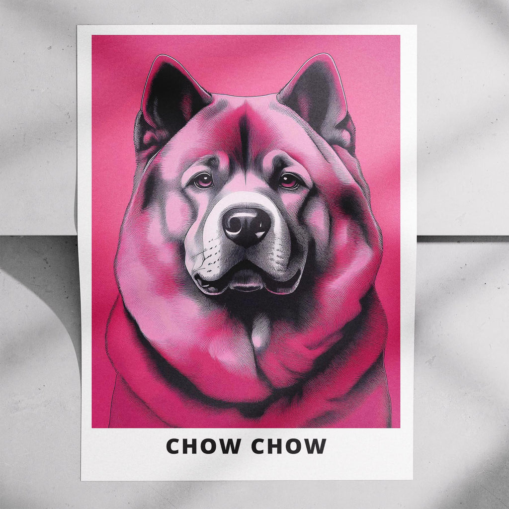Chow Chow Pink and Black Dog Series 1 image 7