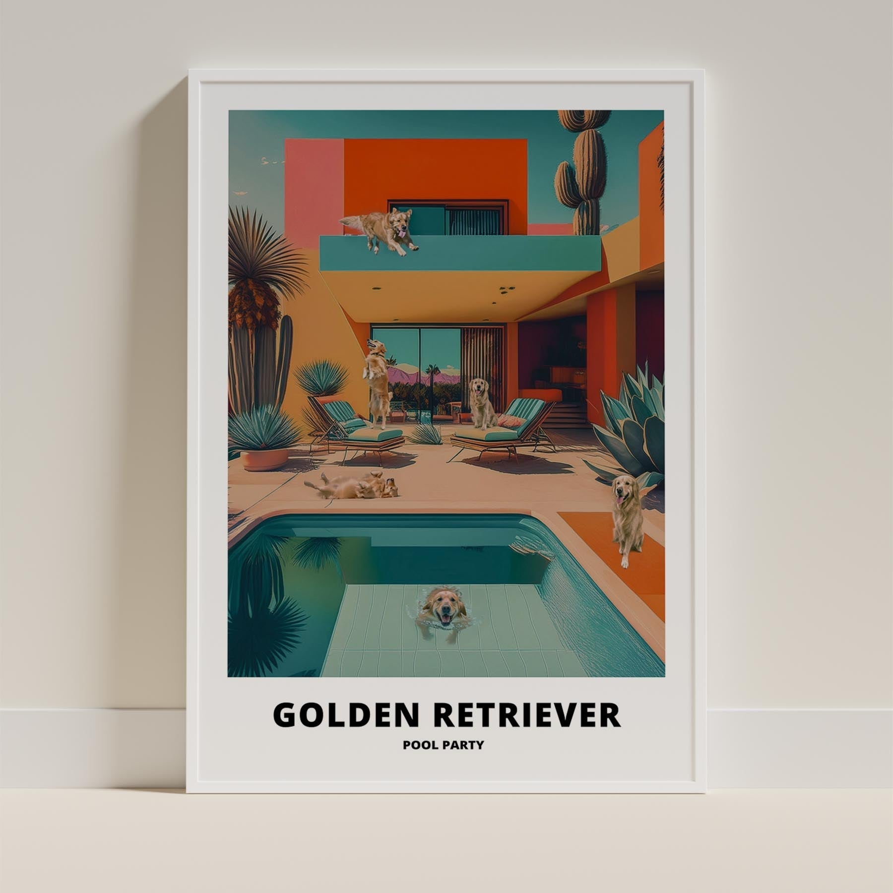 Golden Terrier Pool Party image 11