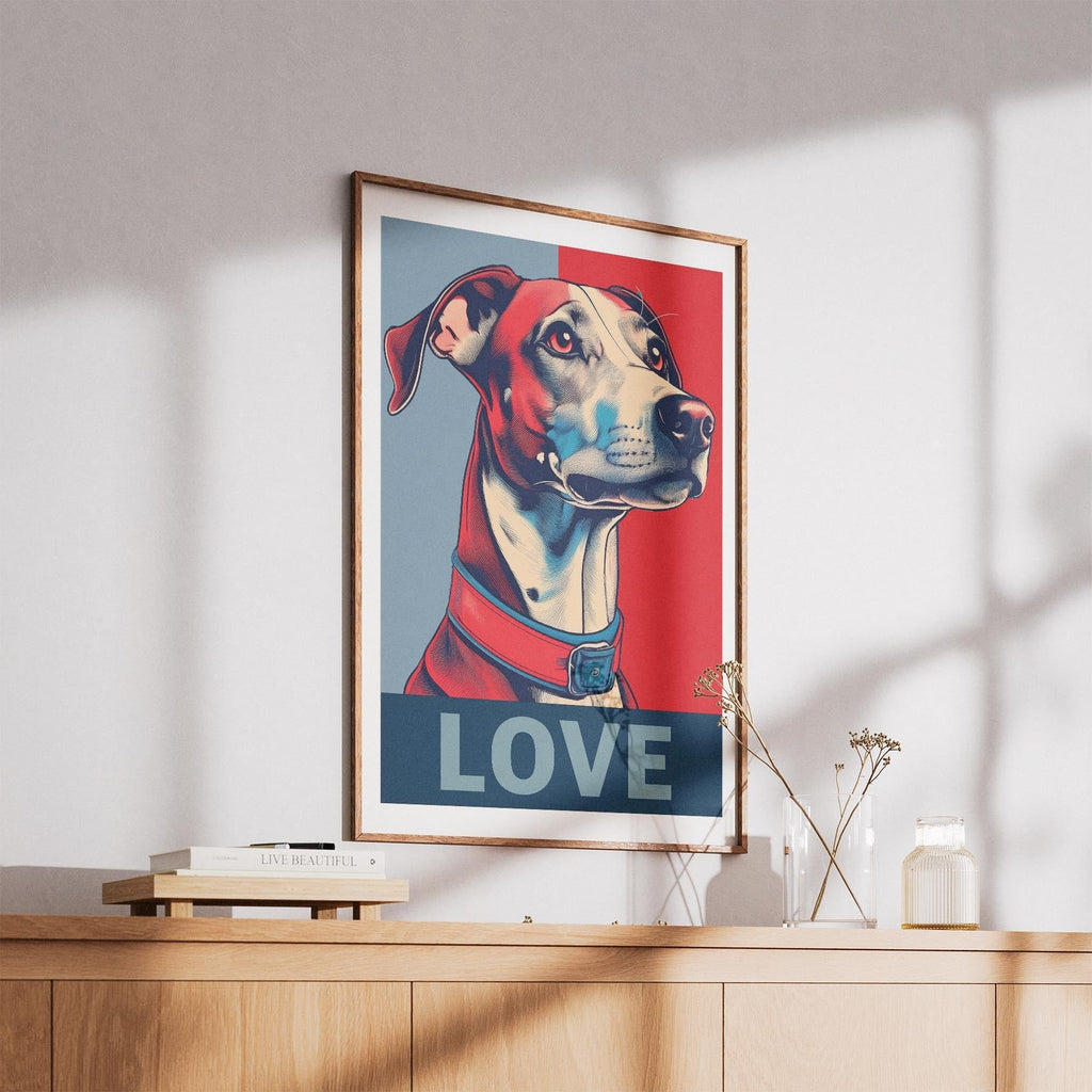Whippet LOVE Series Inspired by the Obama Poster image 5