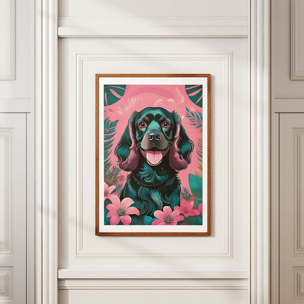 Cocker Spaniel Flowery Dog image 3