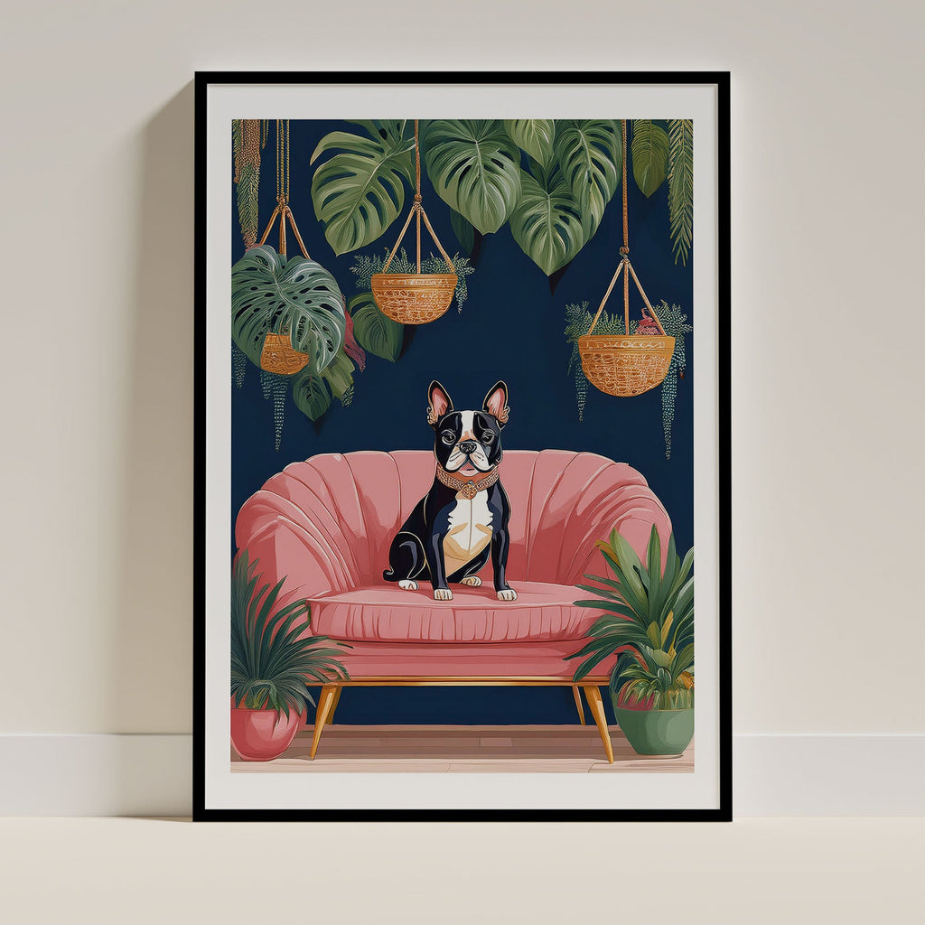 Boston Terrier Just Lounging Around 1 image 0
