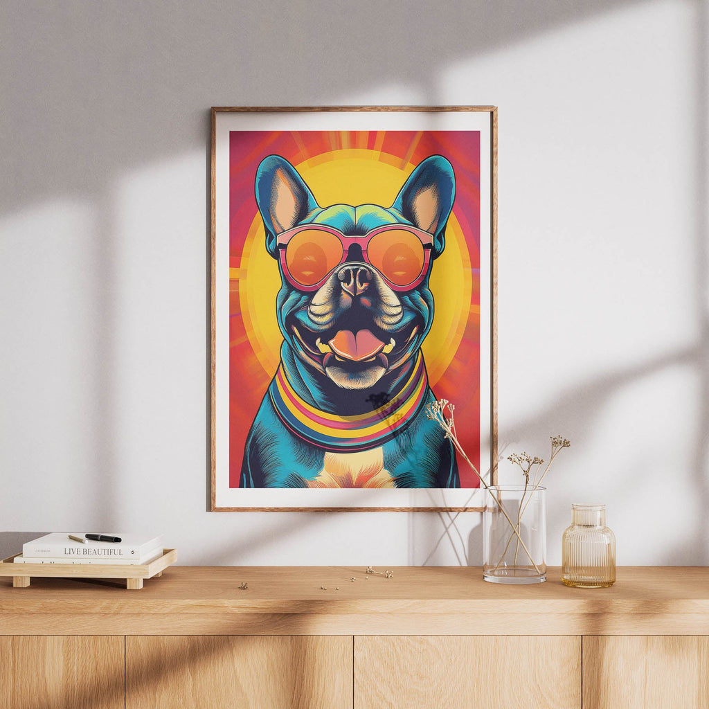French Bull In Colourful Sunnies 1 image 8