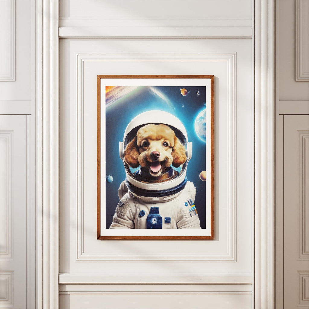 Poodle Astronaut Dog Series image 3