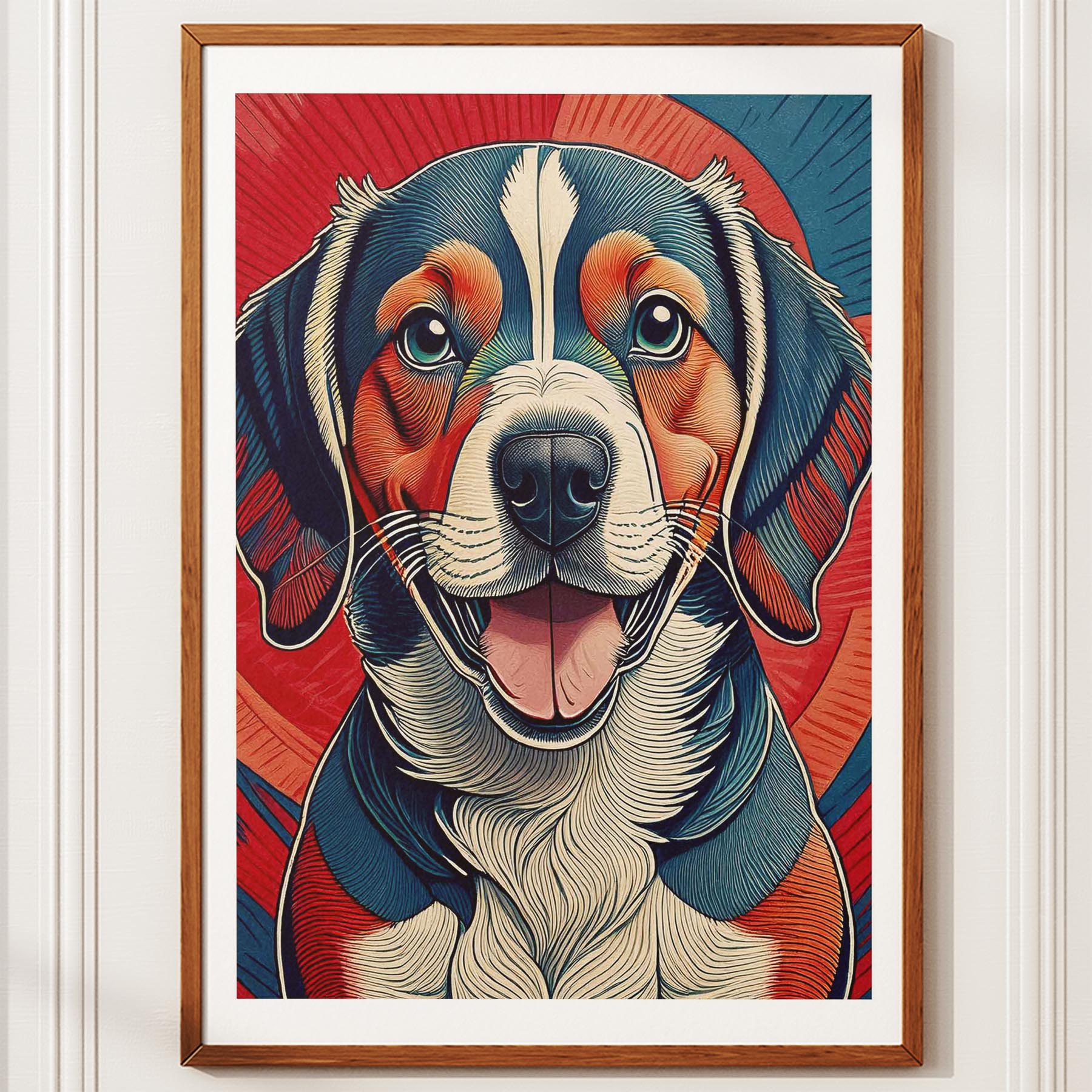 Beagle Hokusai Japanese Inspired Dog Series image 10